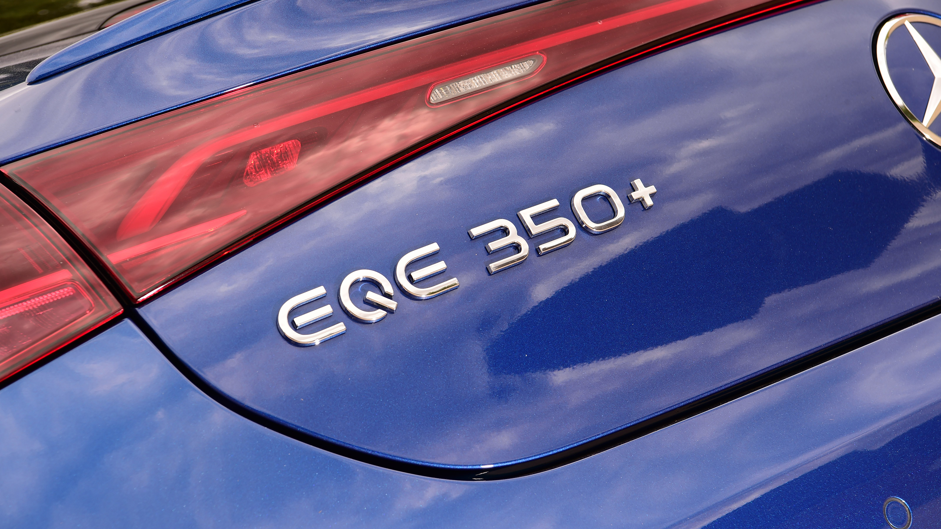 Mercedes EQE 350+ tailgate badge