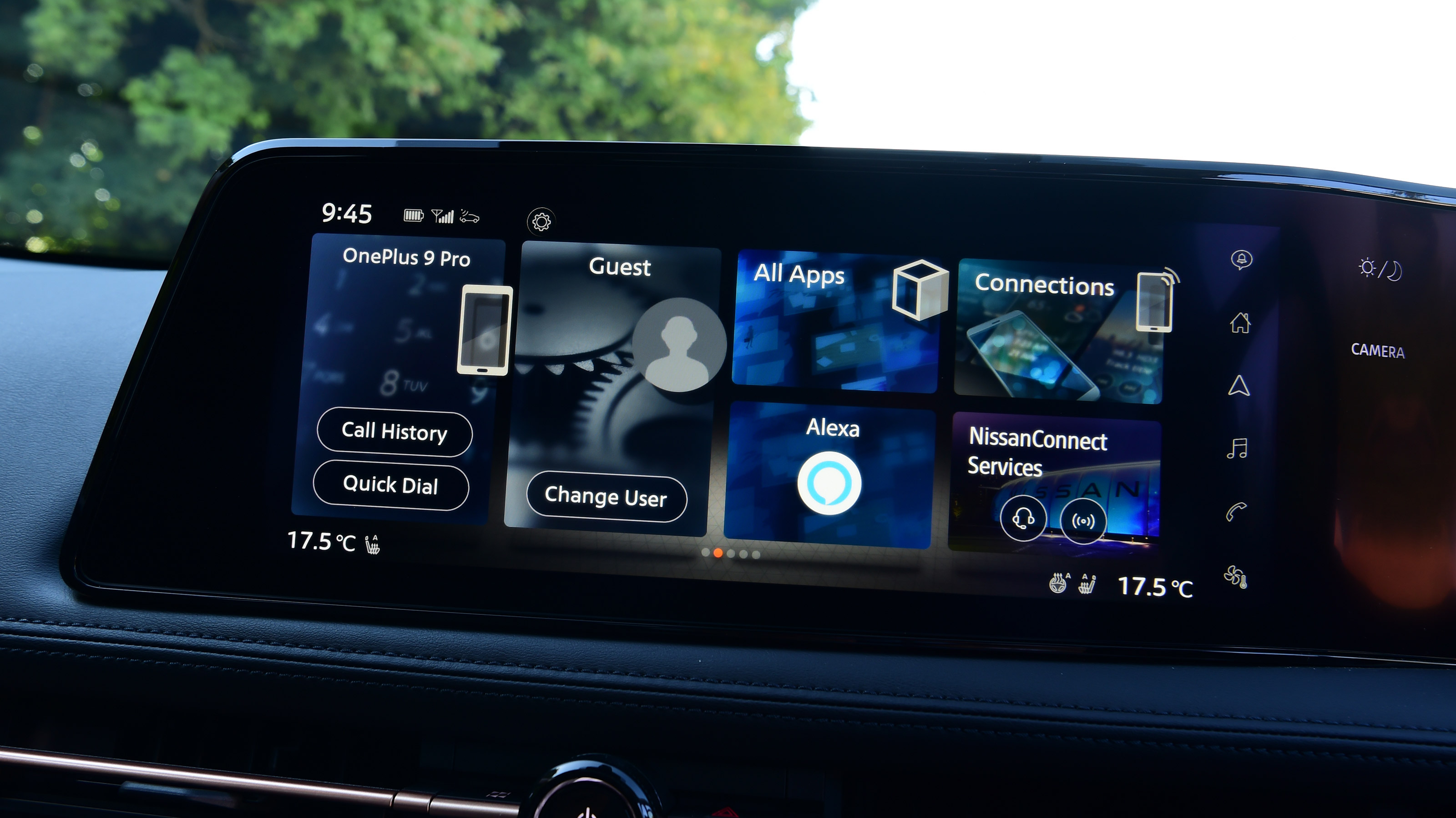 Nissan Ariya SUV infotainment display
