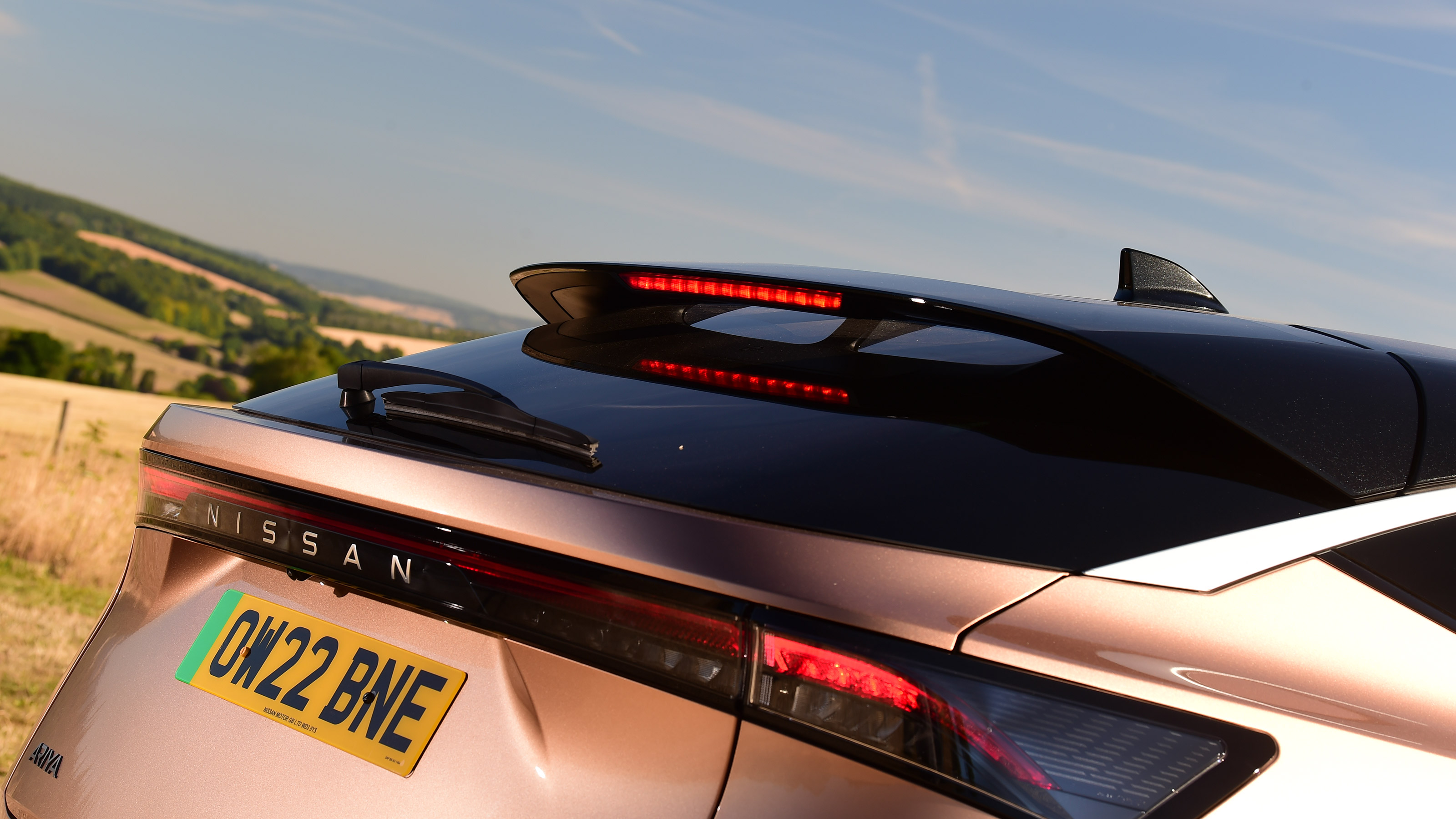 Nissan Ariya SUV boot spoiler