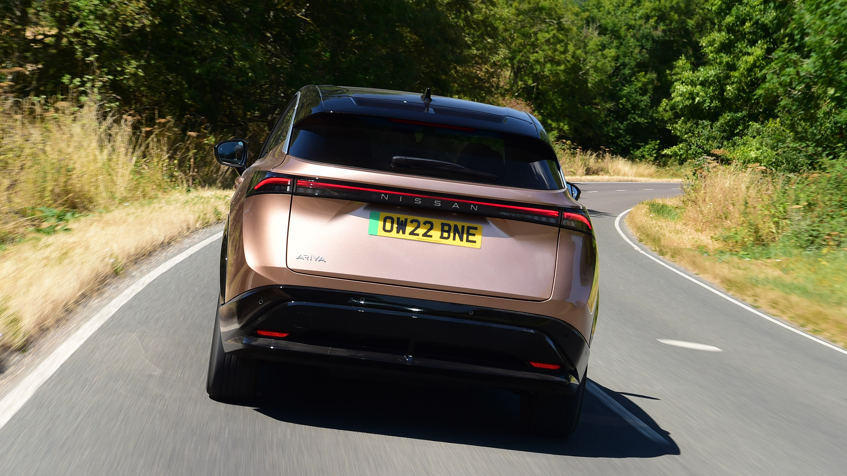 Nissan Ariya SUV rear dynamic