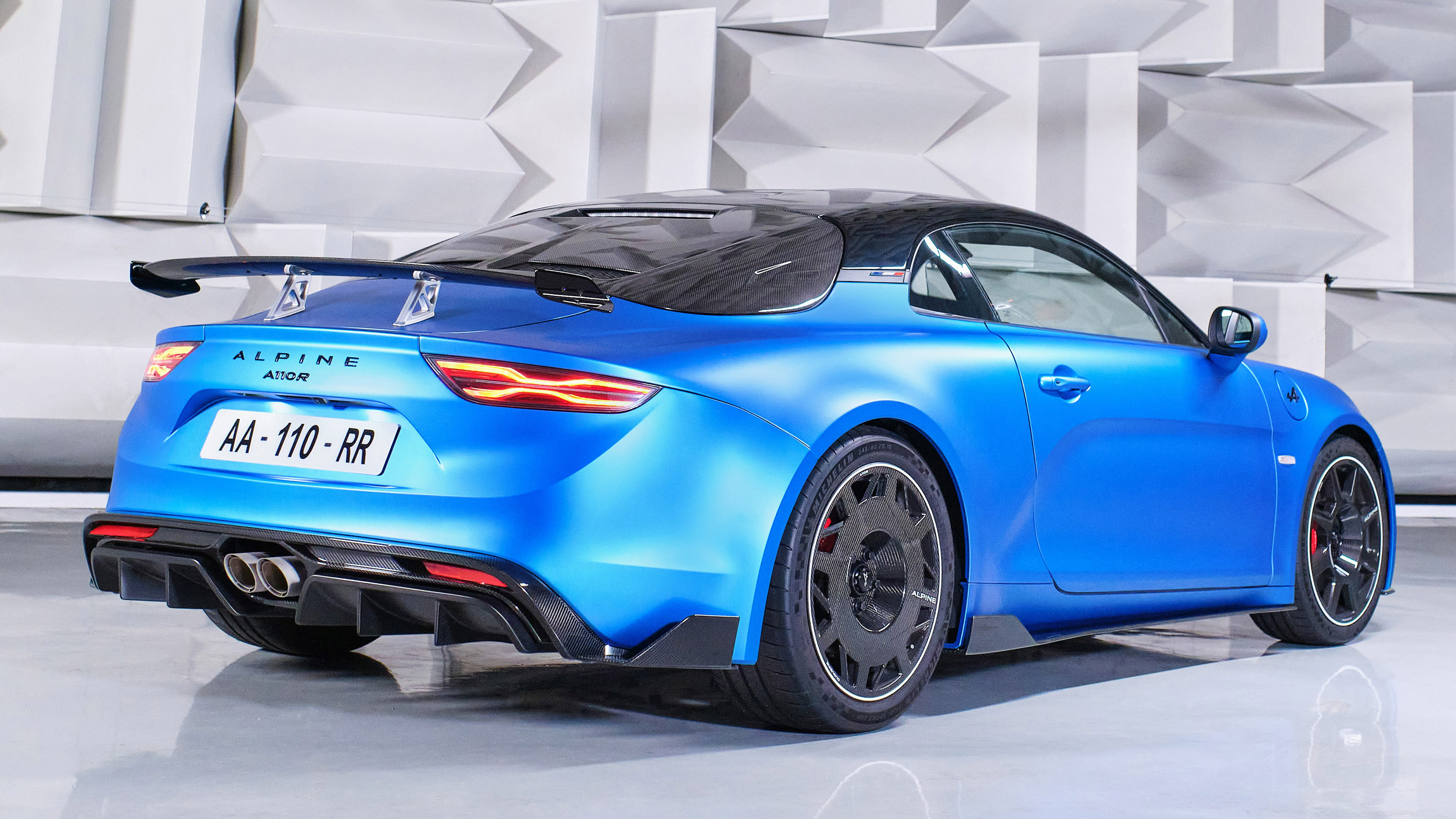 Alpine A110 R rear offside quarter