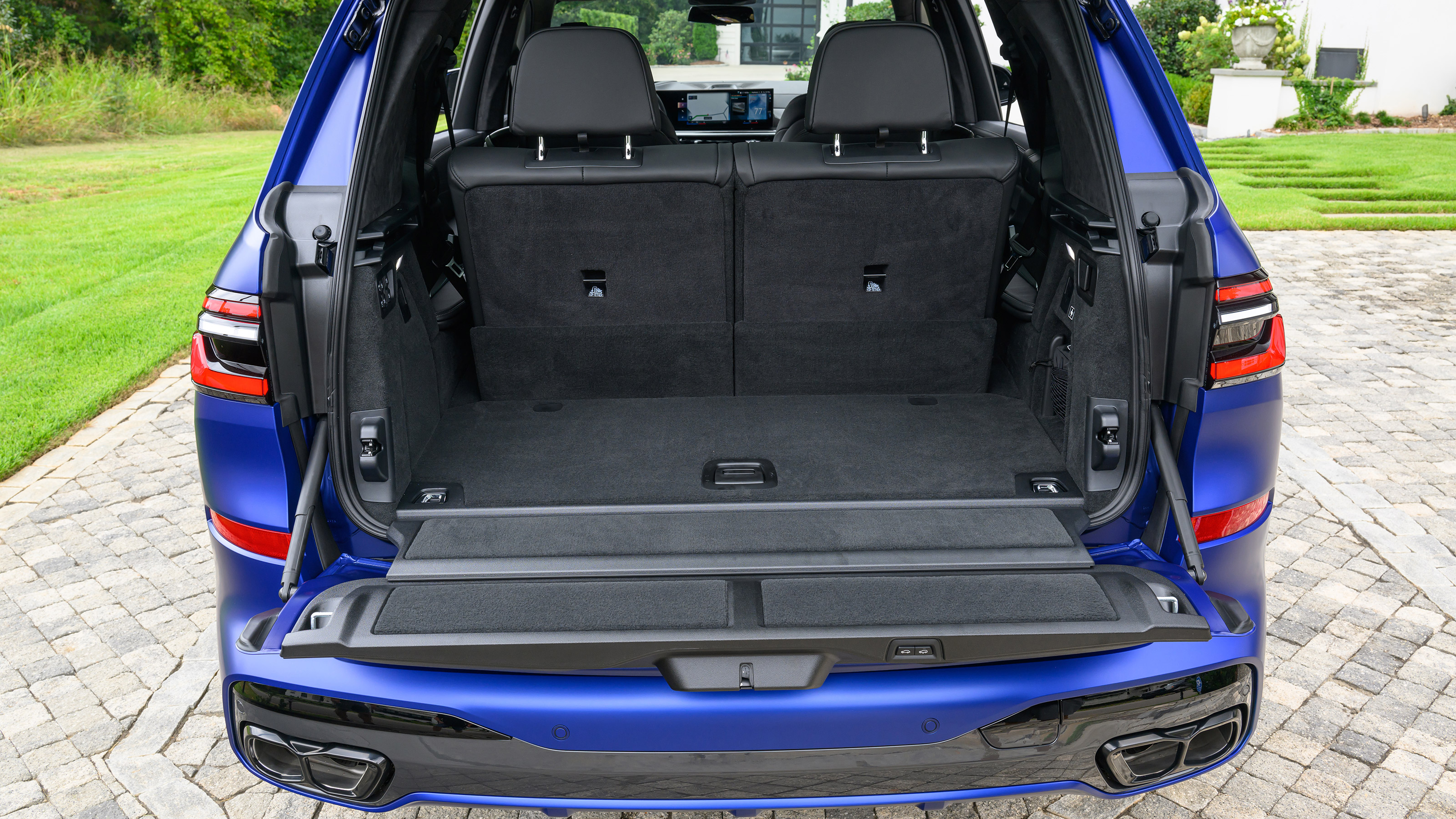 BMW X7 SUV boot seats folded