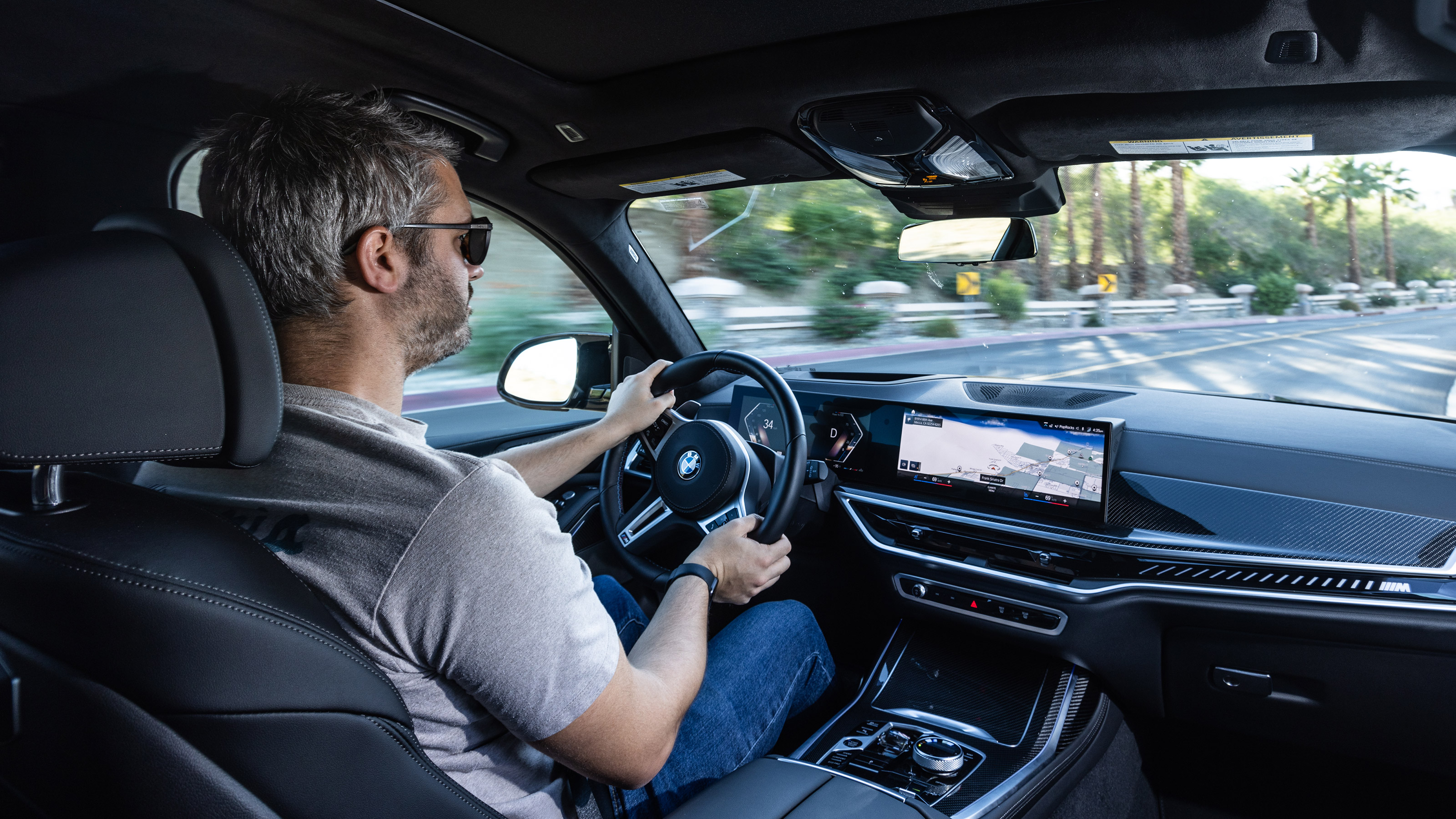 BMW X7 SUV driving