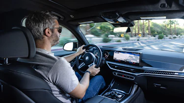 BMW X7 SUV driving