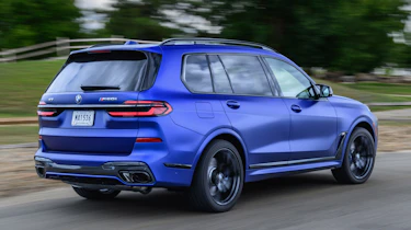 BMW X7 SUV rear side tracking