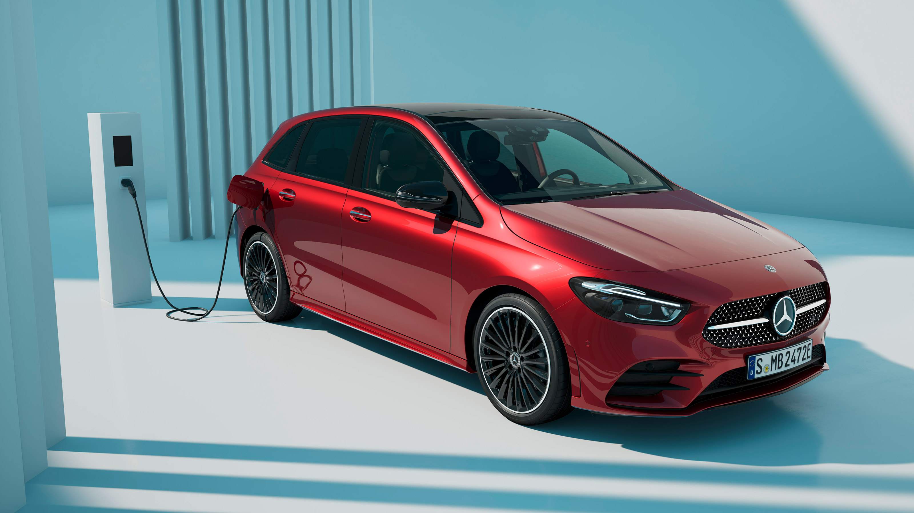 Mercedes B-Class facelift front offside