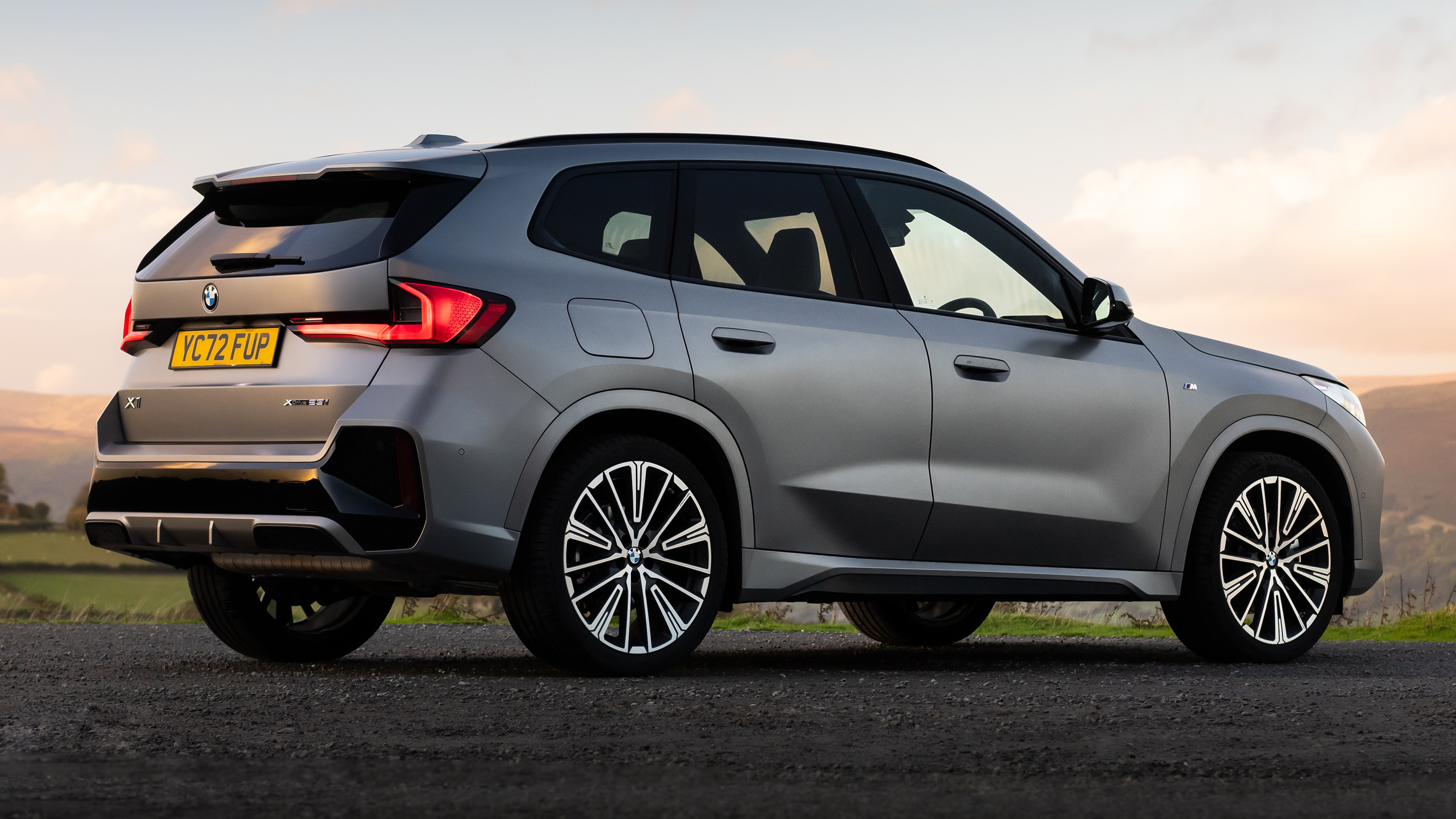 BMW X1 SUV rear 3/4 static