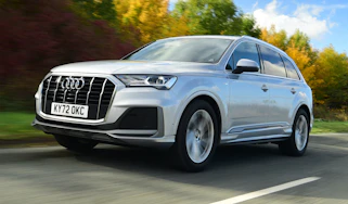 Audi Q7 front quarter driving