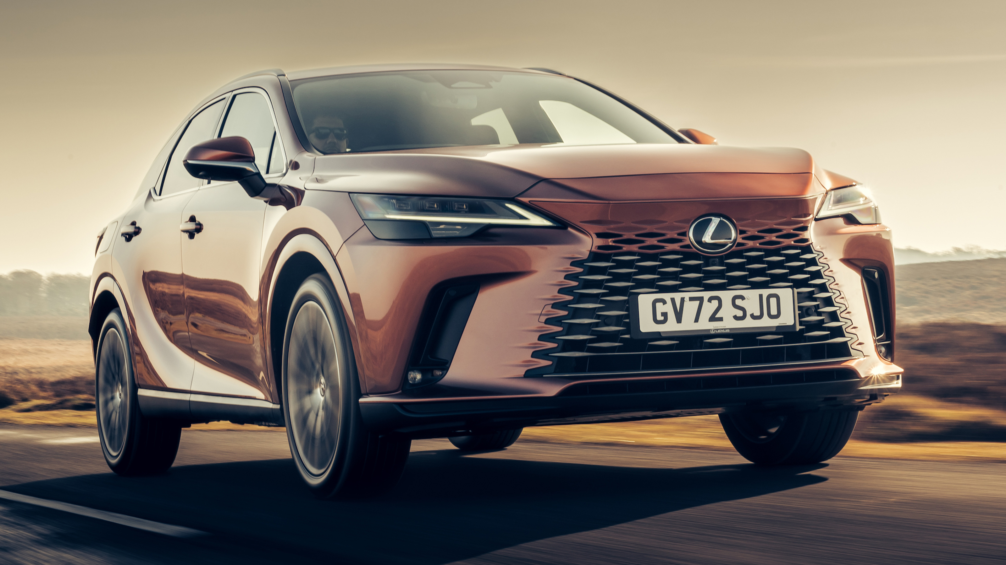 Lexus RX SUV front tracking