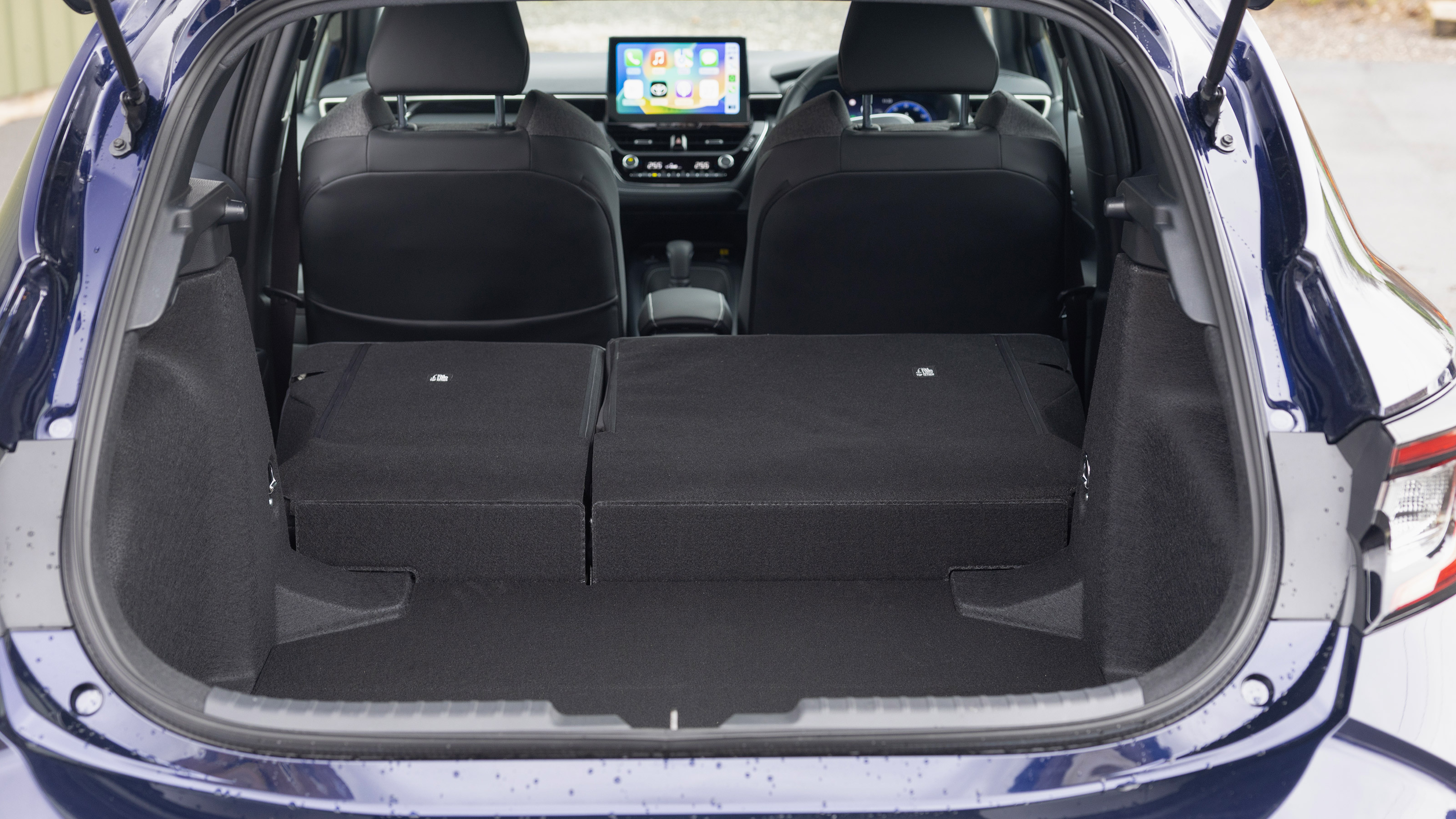 Toyota Corolla hatchback boot seats folded