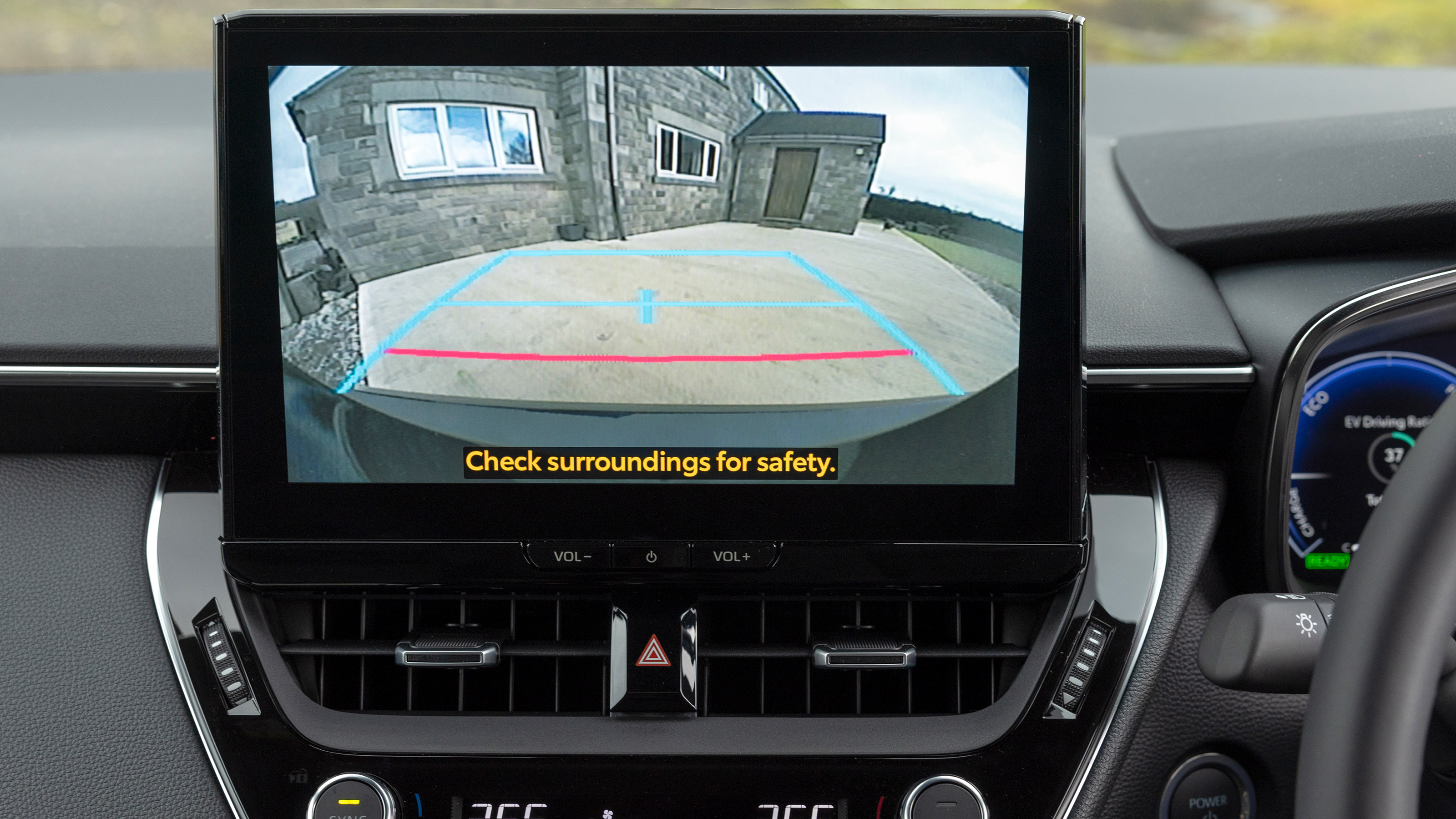 Toyota Corolla hatchback reversing camera