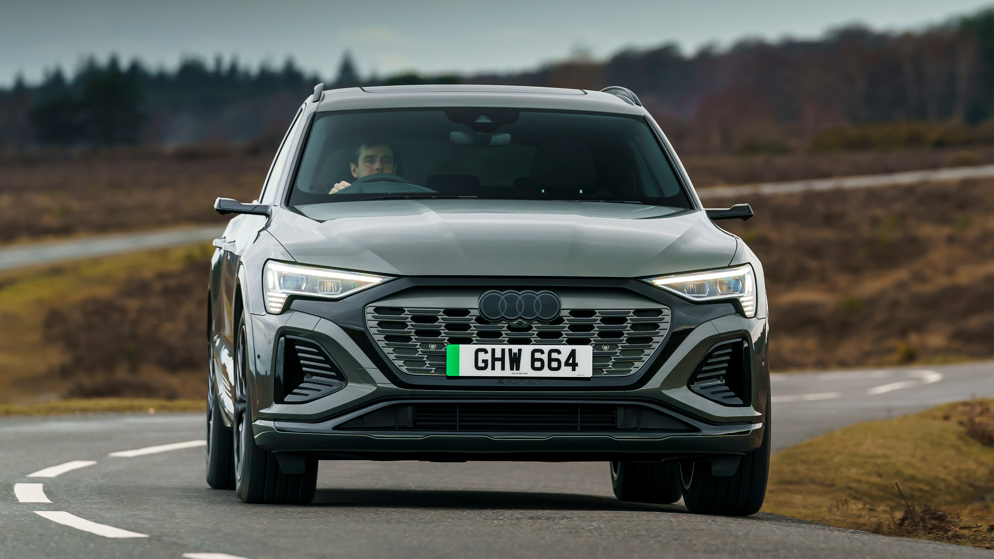 Audi Q8 e-tron SUV front cornering