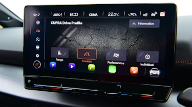 Cupra Born hatchback infotainment