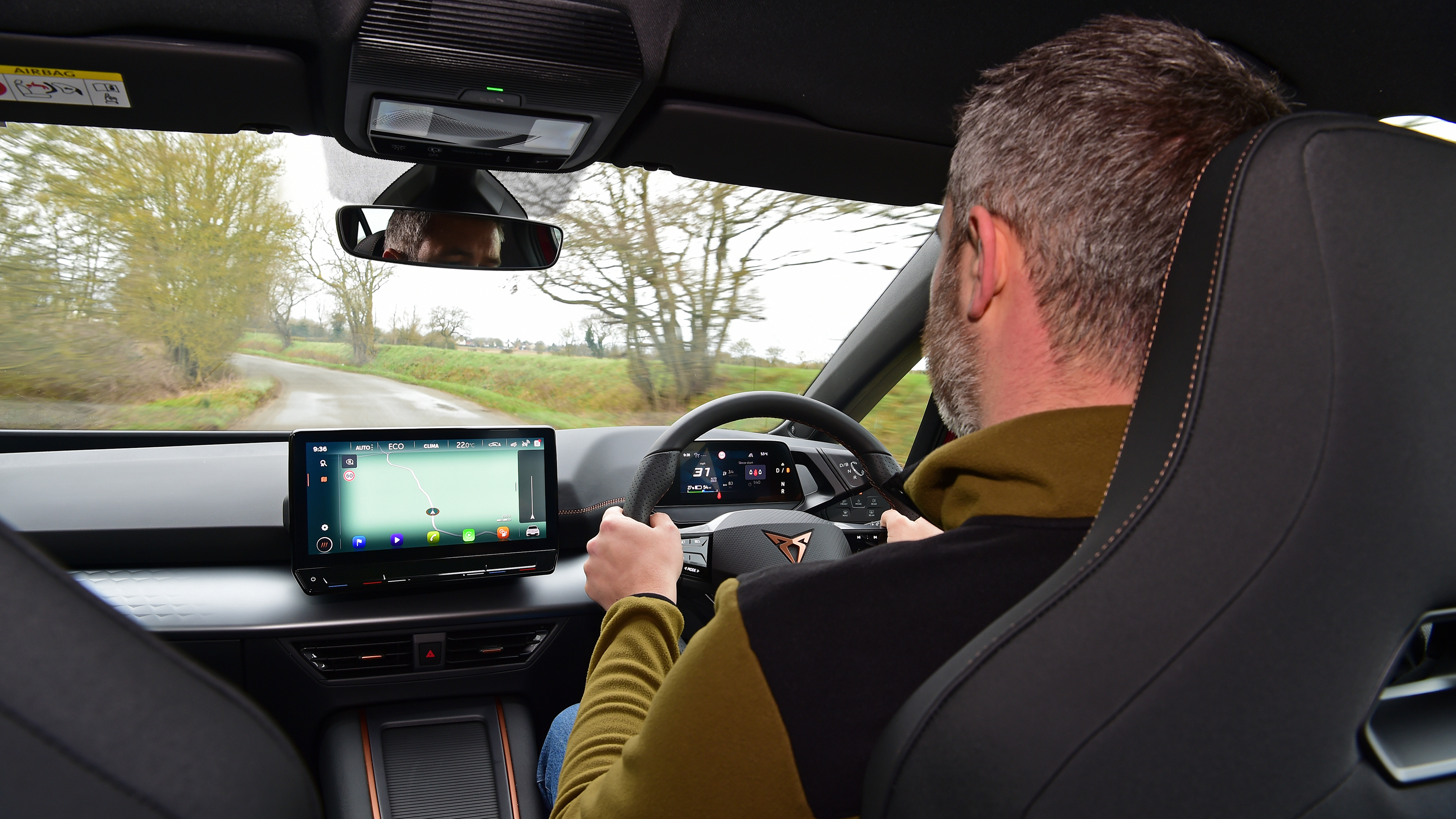 Cupra Born hatchback driving