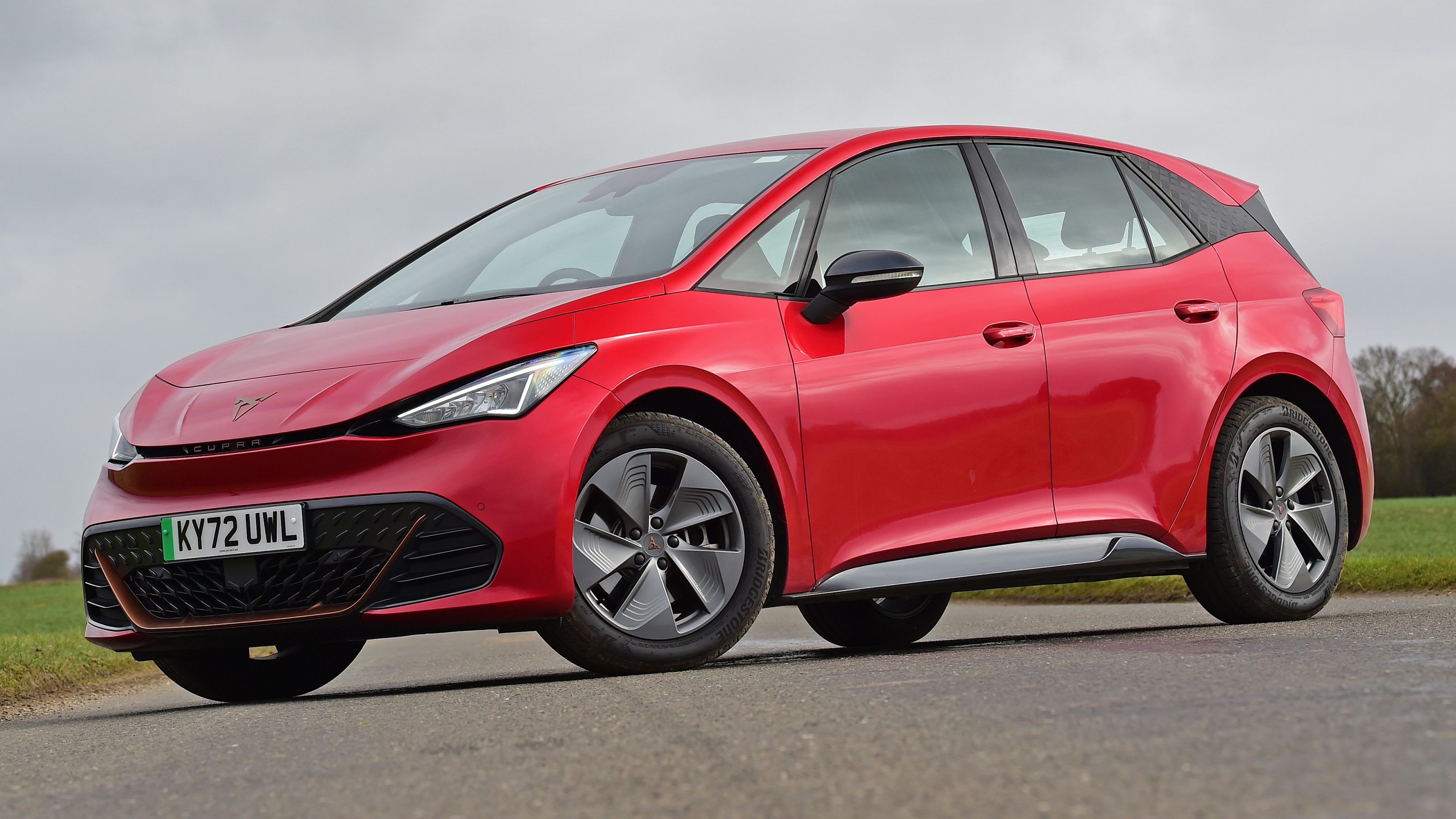 Cupra Born hatchback front 3/4