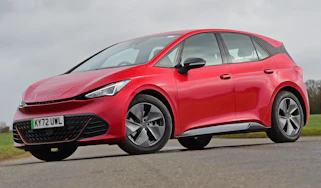 Cupra Born hatchback front 3/4