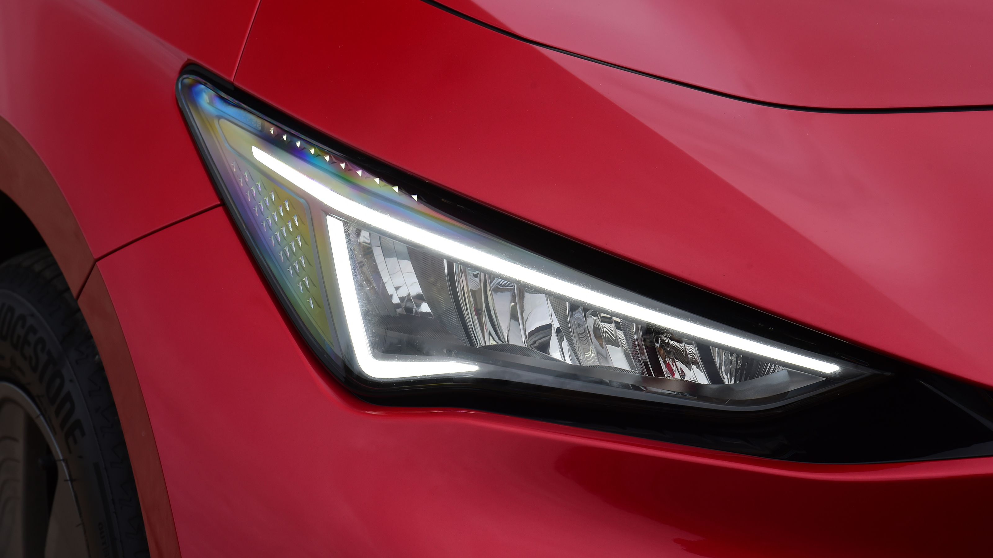 Cupra Born hatchback headlights
