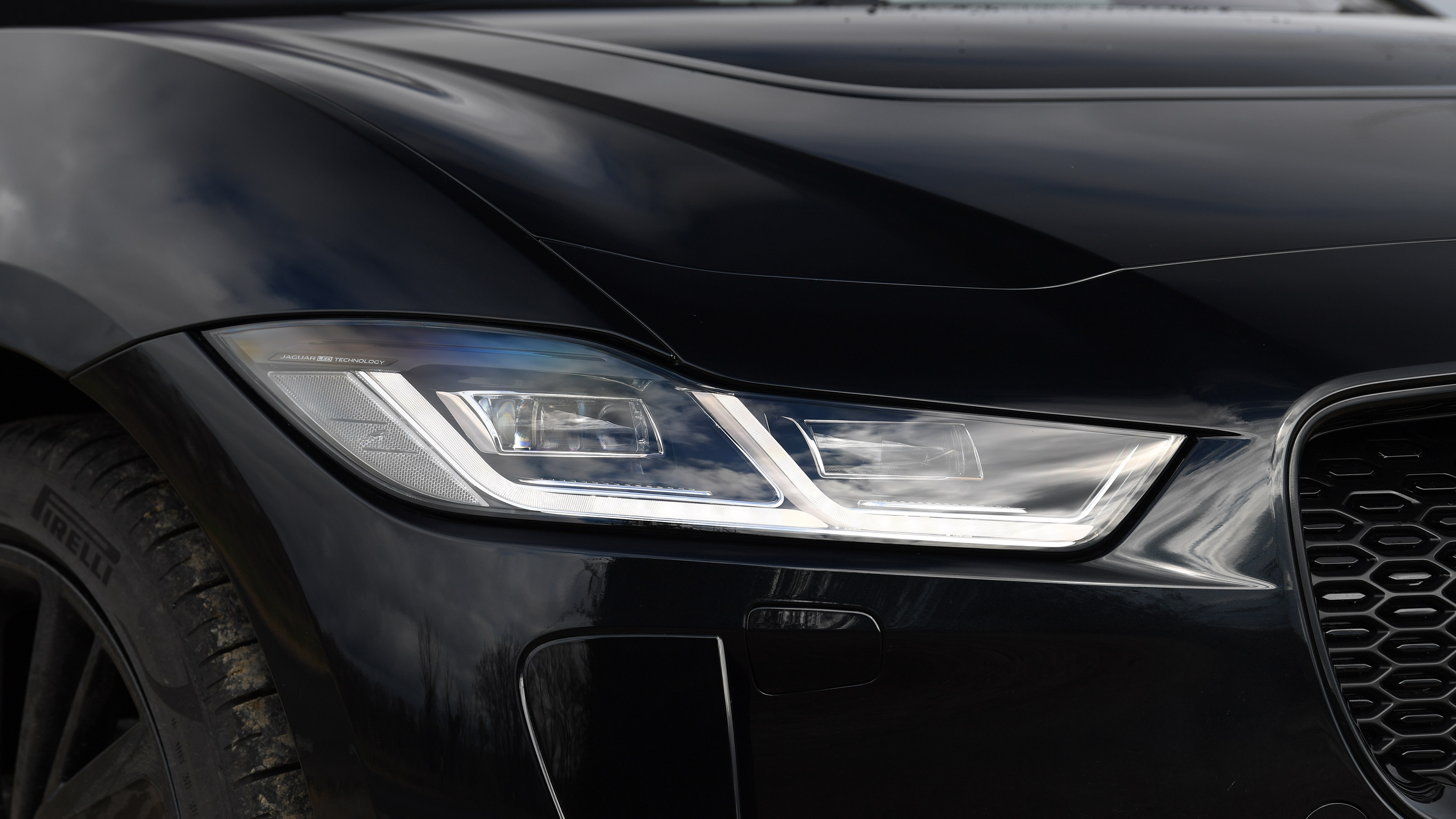 Jaguar I-Pace SUV headlights