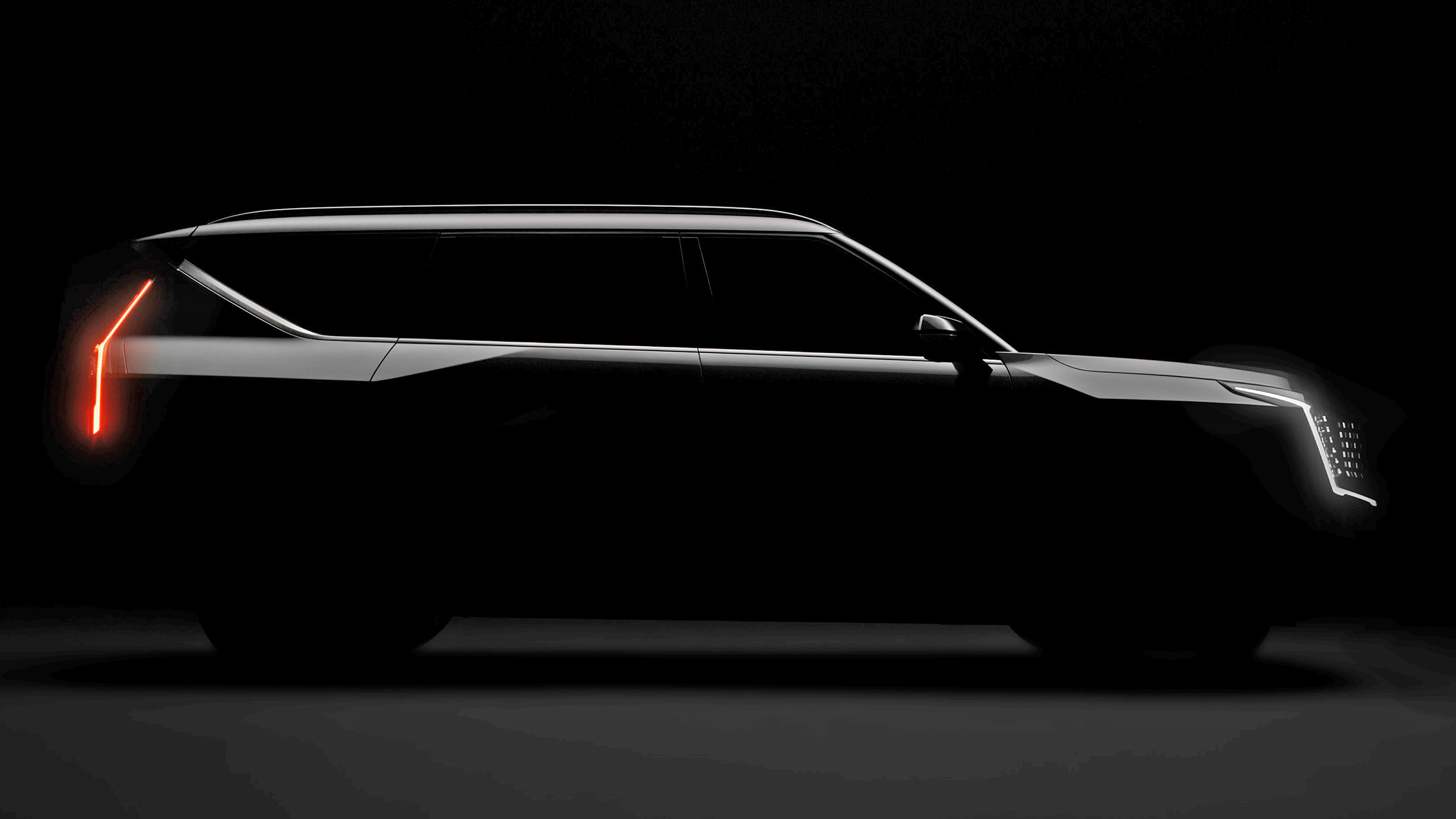 Kia EV9 teaser side