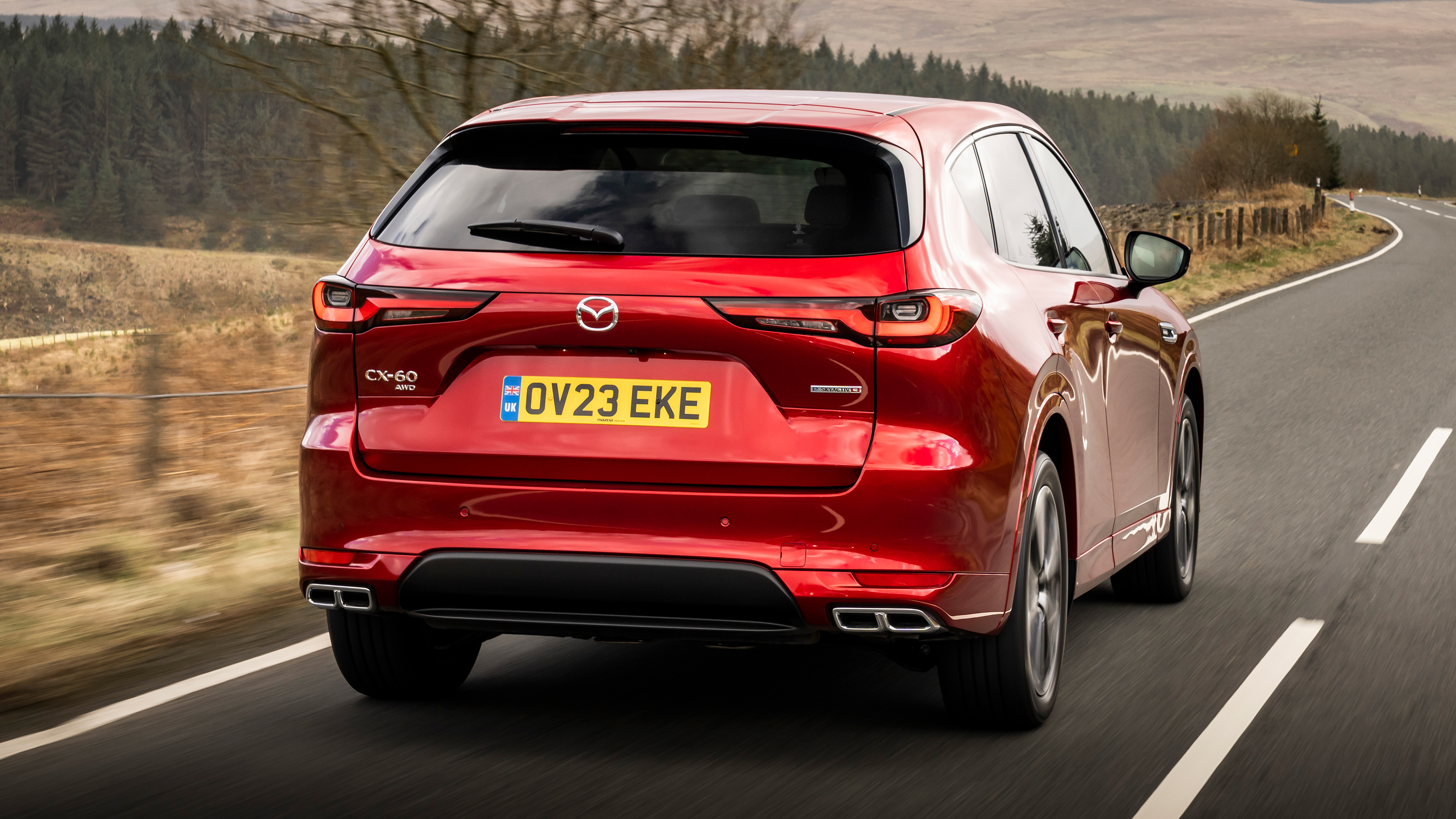 Mazda CX-60 rear quarter tracking