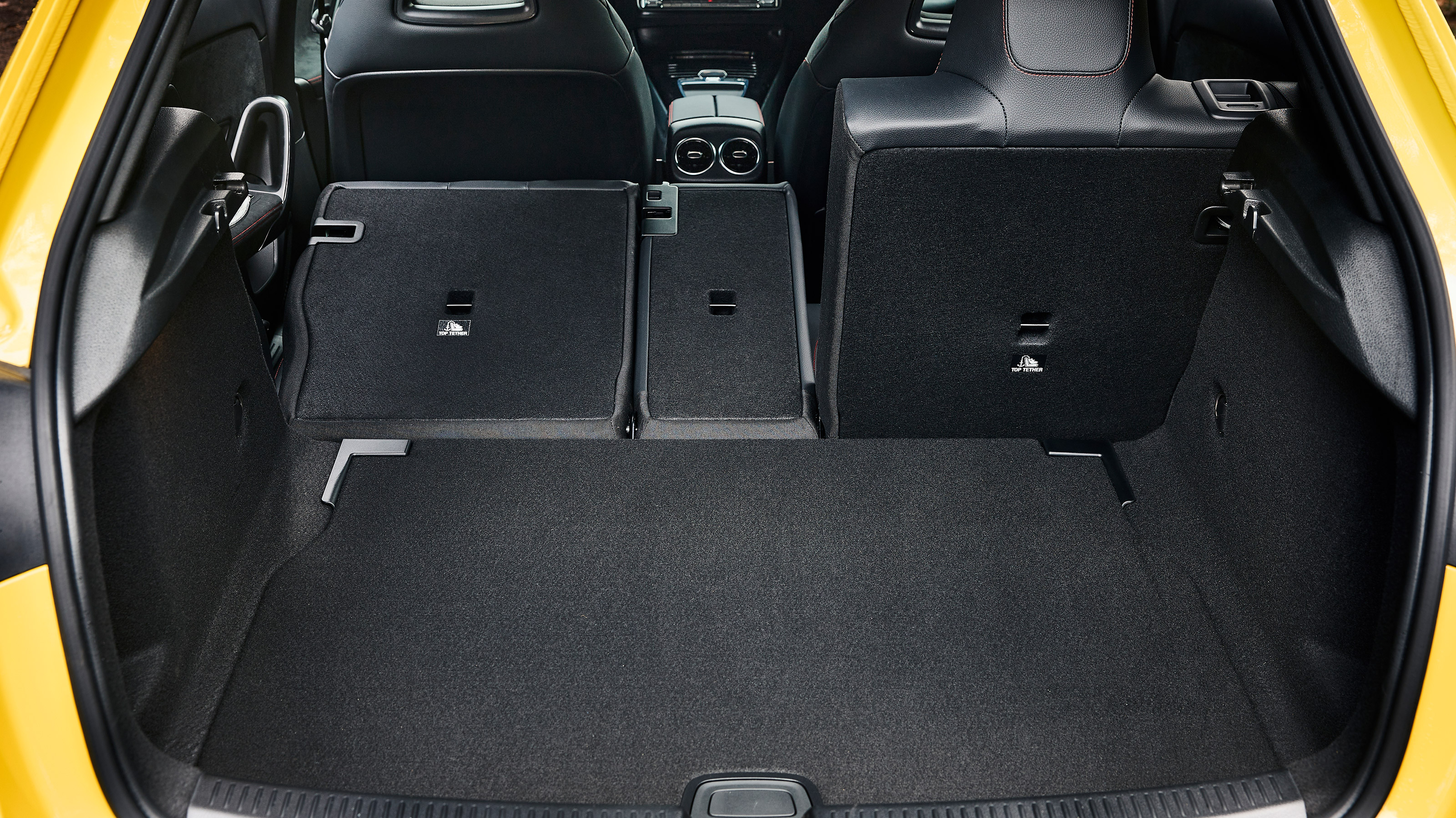Mercedes A-Class hatchback boot seats folded