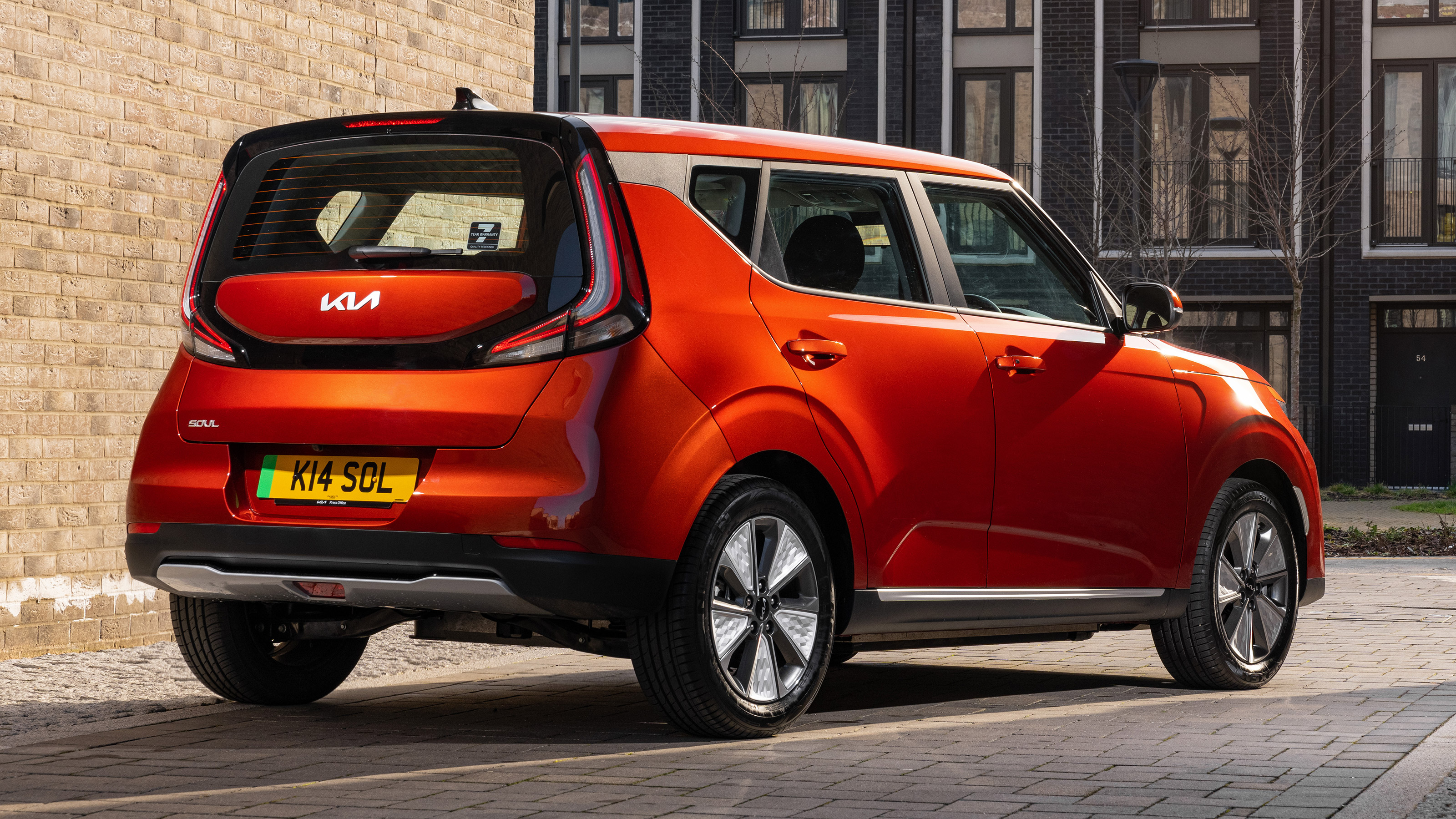 Kia Soul Urban EV rear 3/4 static