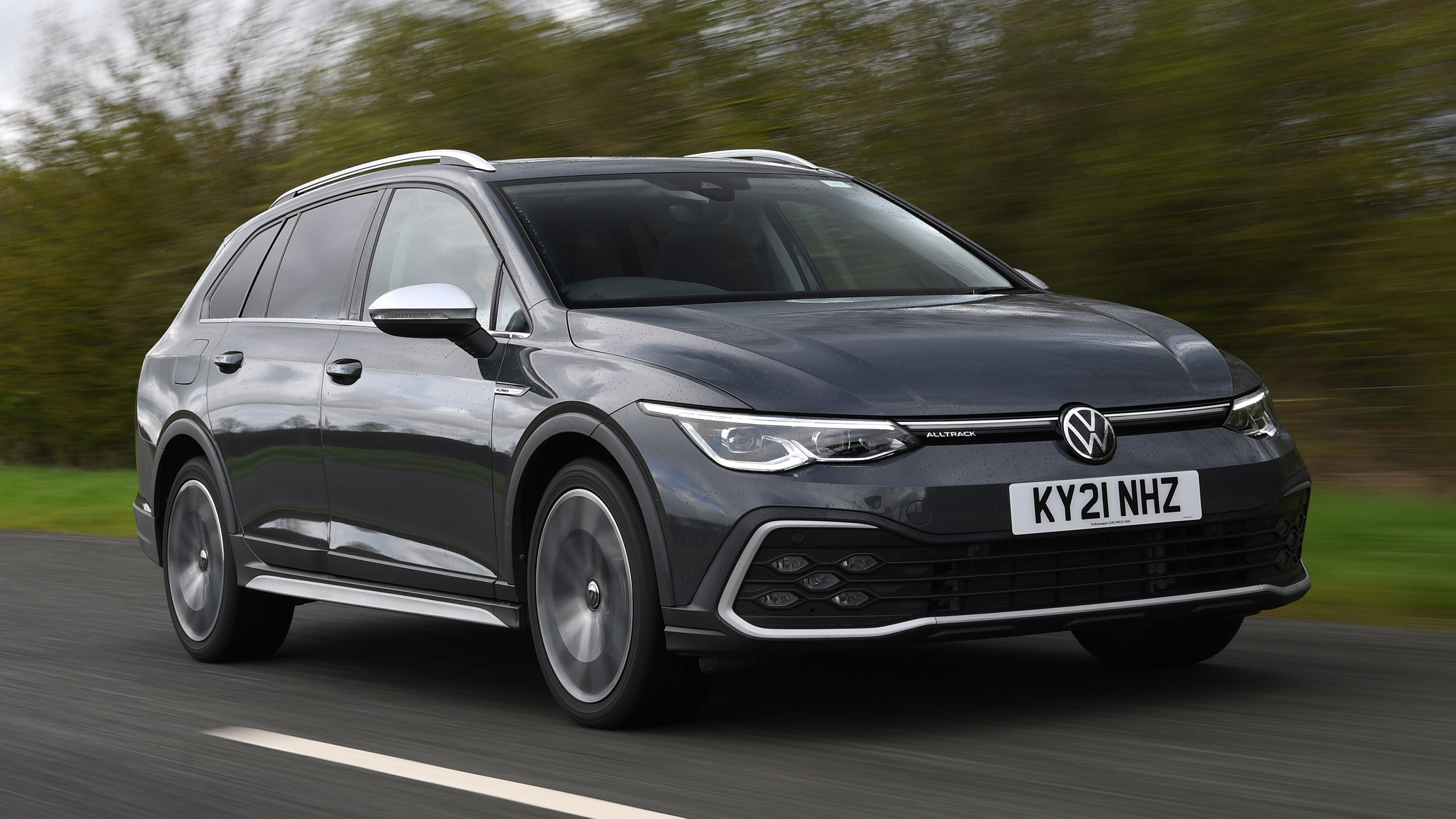 Volkswagen Golf Alltrack estate front 3/4 driving