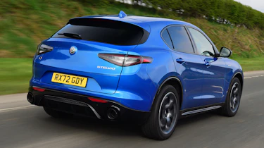 Alfa Romeo Stelvio SUV rear 3/4