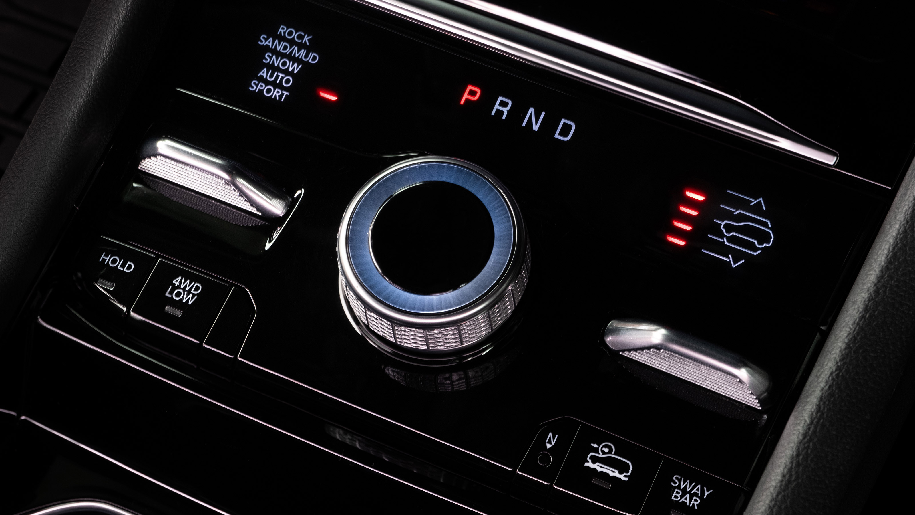 Jeep Grand Cherokee SUV centre console