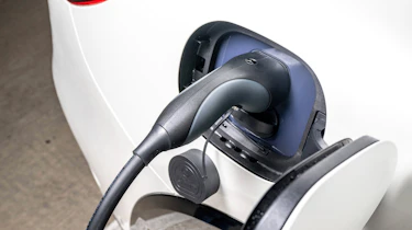 Mercedes EQS SUV charging flap