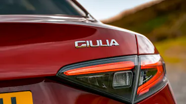 Alfa Romeo Giulia UK rear badge