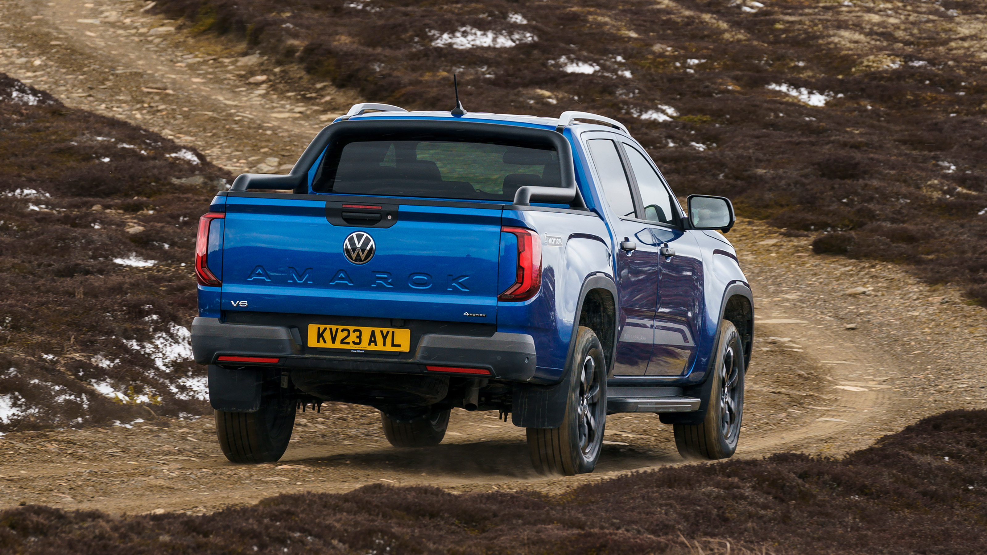 Volkswagen Amarok pickup rear 3/4 off-road