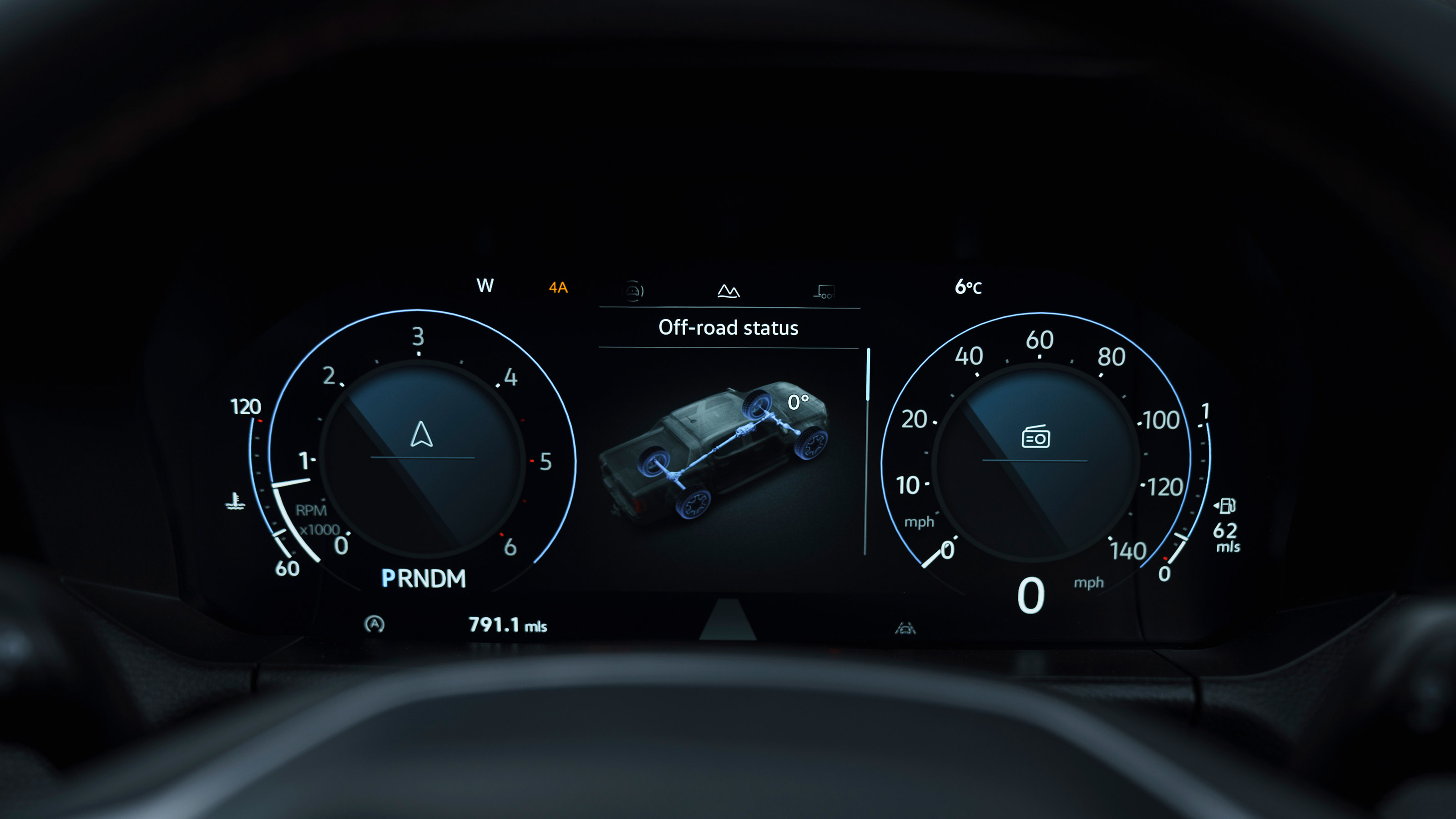 Volkswagen Amarok pickup instruments
