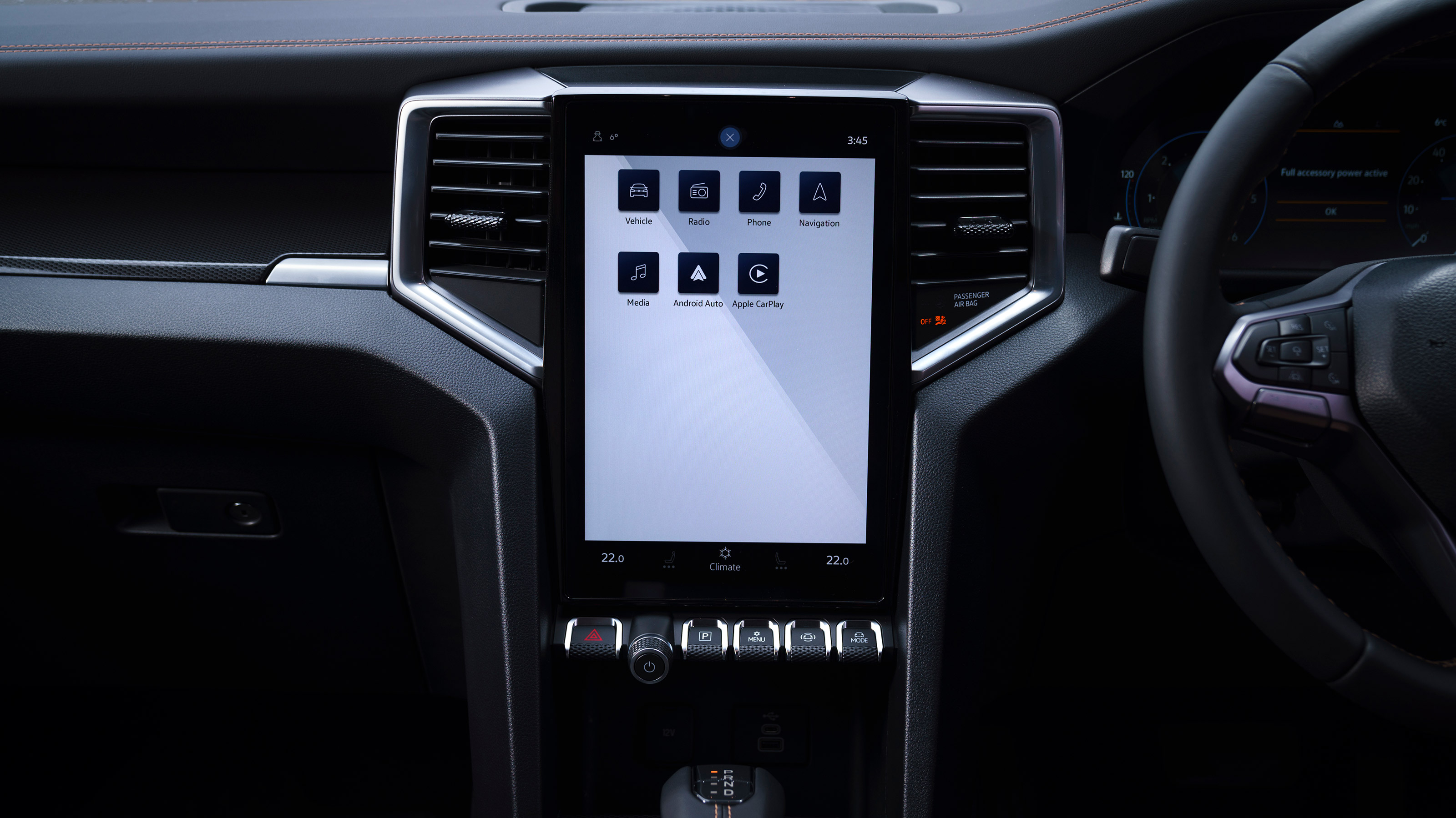 Volkswagen Amarok pickup infotainment menu