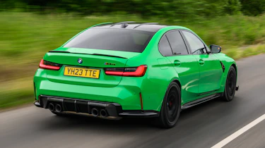 BMW M3 CS rear quarter driving