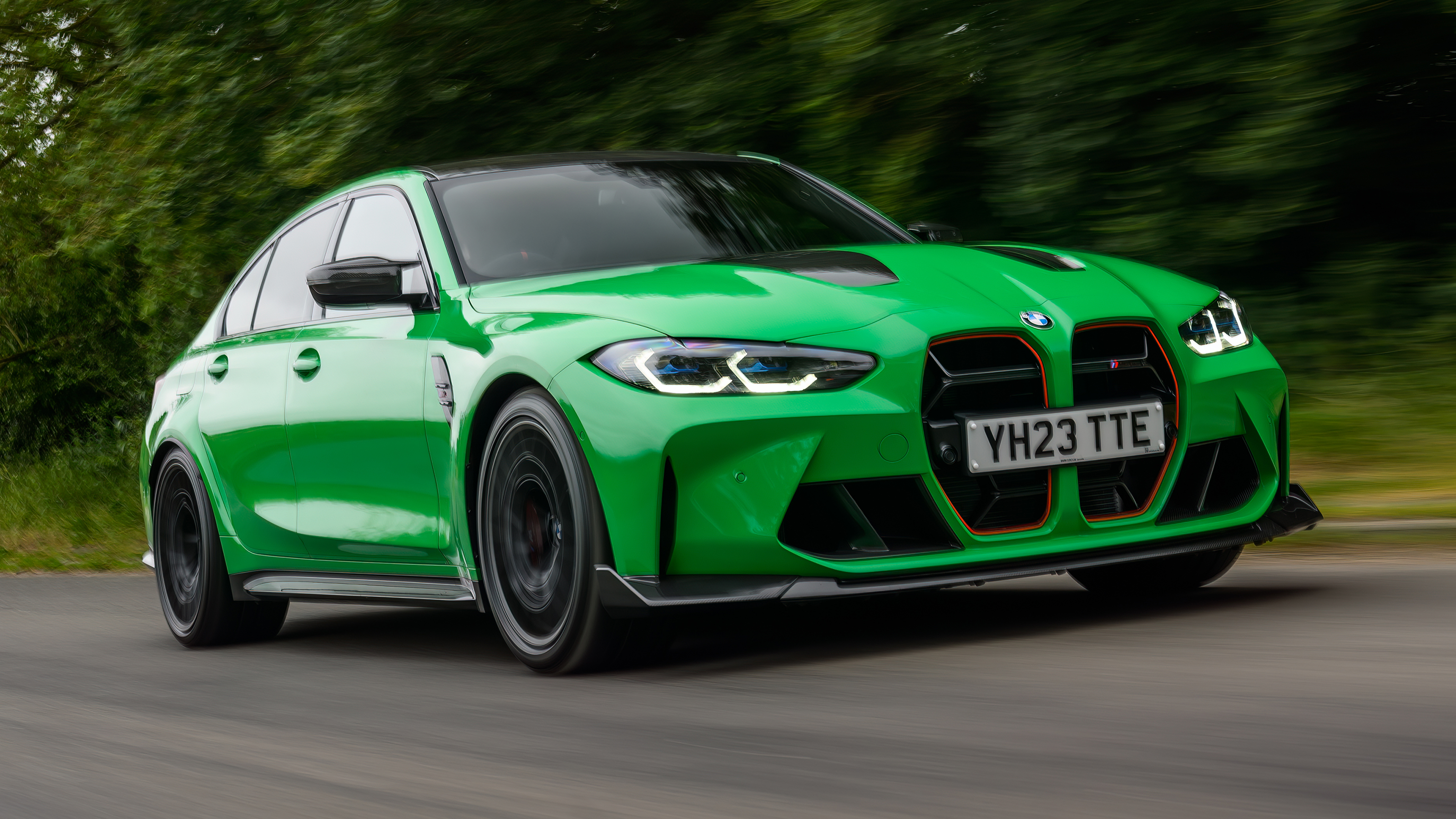 BMW M3 CS front quarter driving