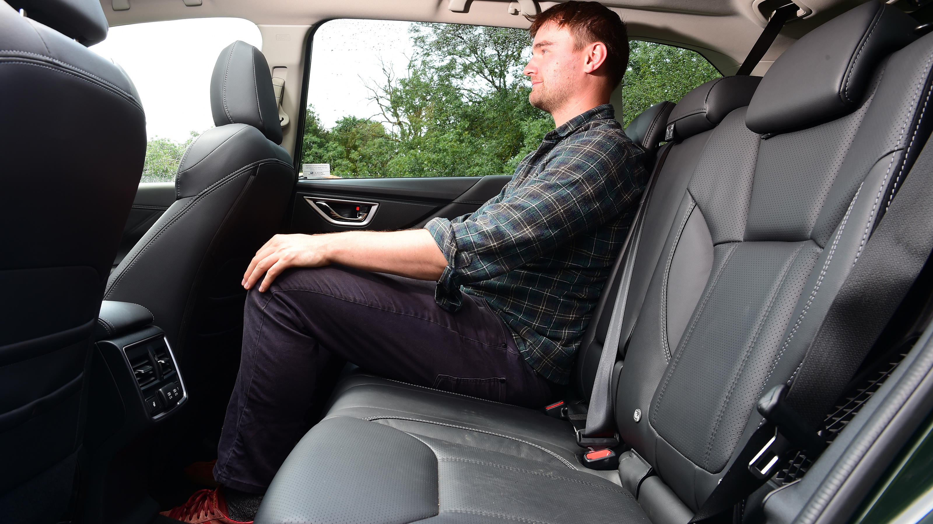 Subaru Forester SUV rear seats staff