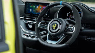 Abarth 500e steering wheel
