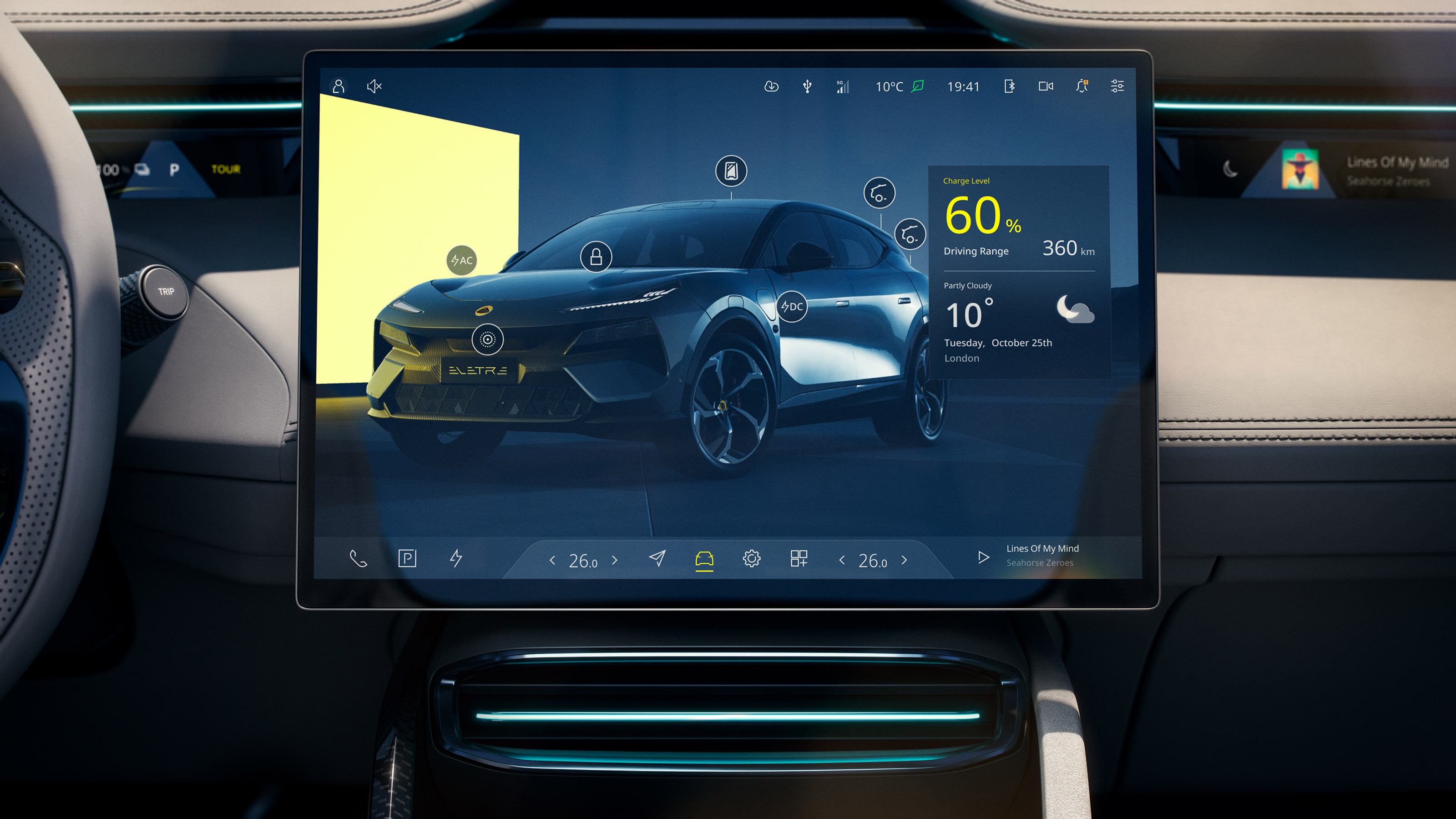 Lotus Eletre SUV infotainment