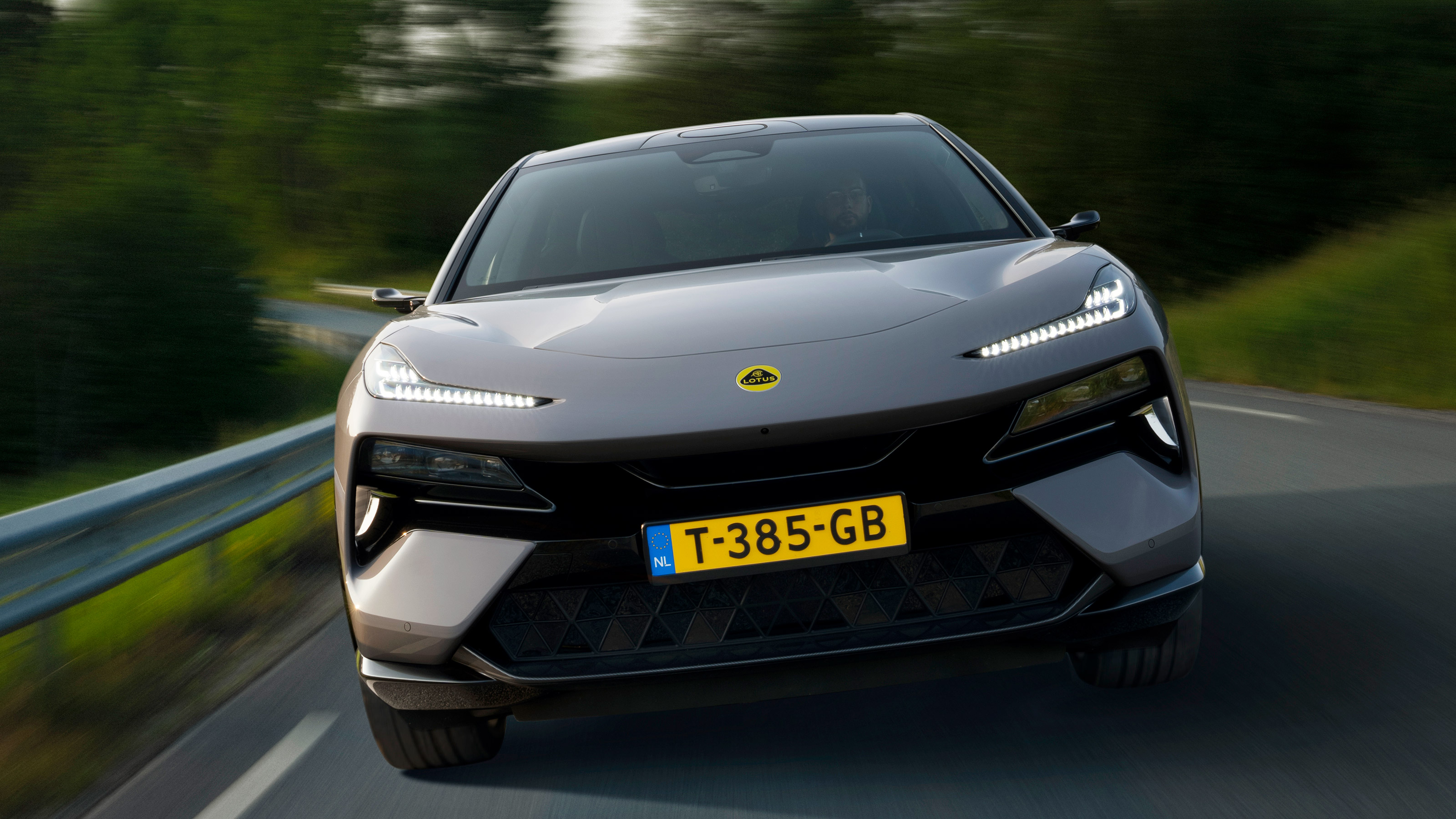 Lotus Eletre SUV front driving