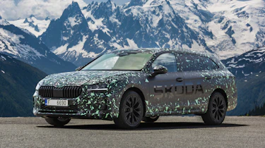 Skoda Superb estate prototype drive