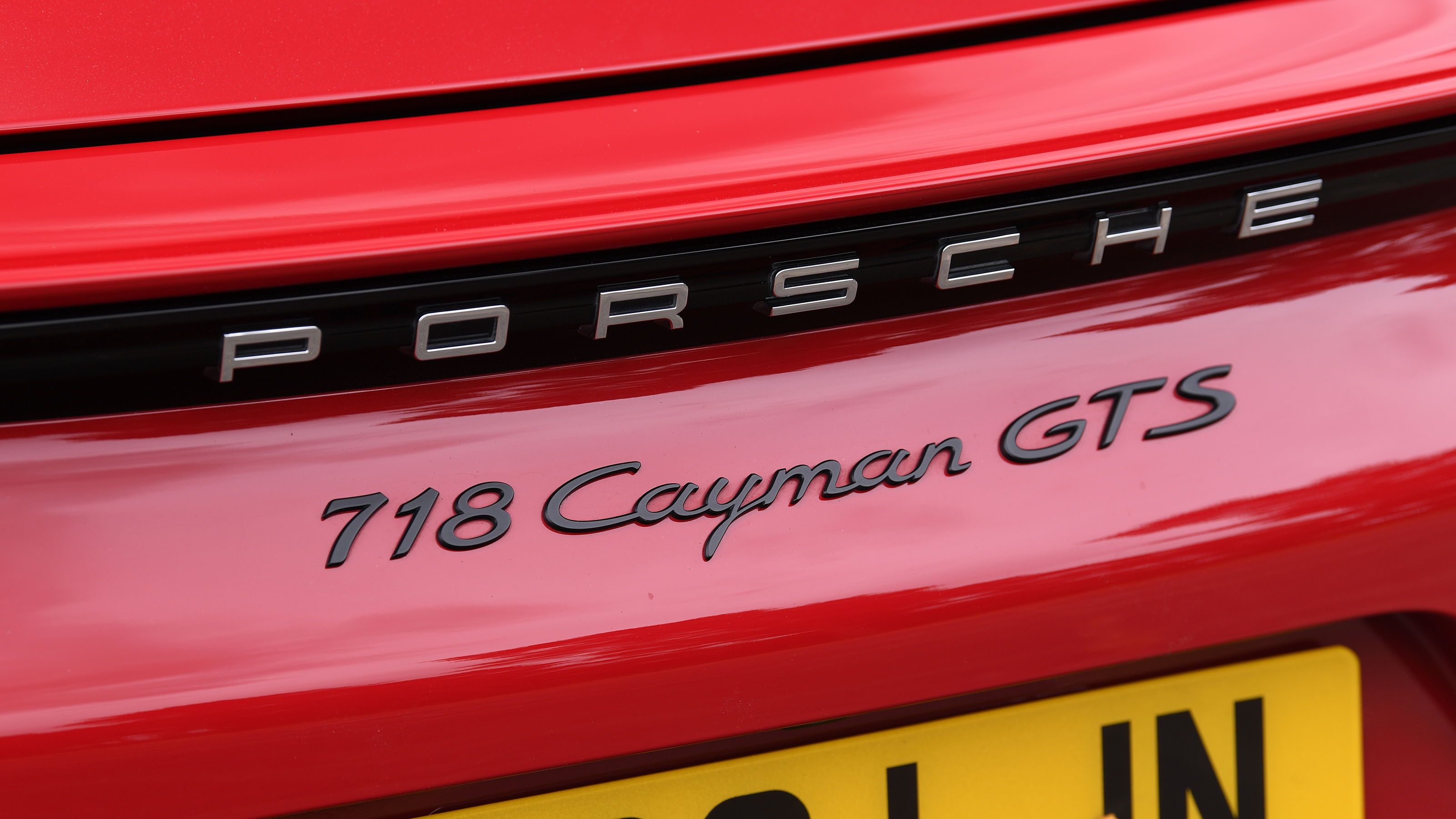 Porsche 718 Cayman rear badge