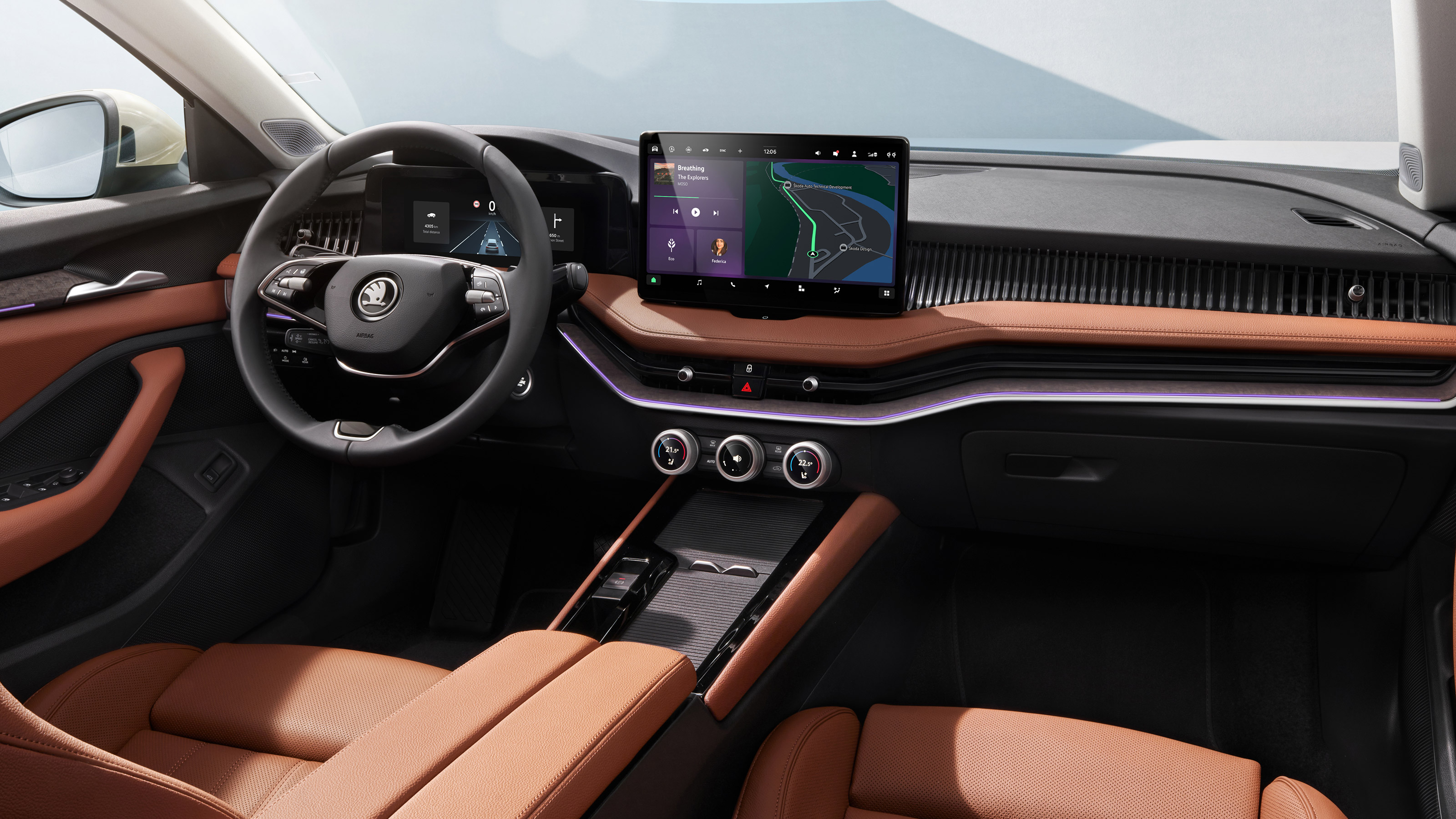 New Skoda Superb interior