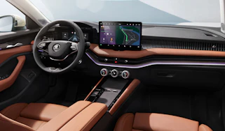New Skoda Superb interior