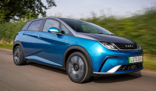 BYD Dolphin hatchback side tracking