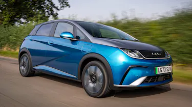 BYD Dolphin hatchback side tracking