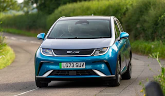BYD Dolphin hatchback front handling