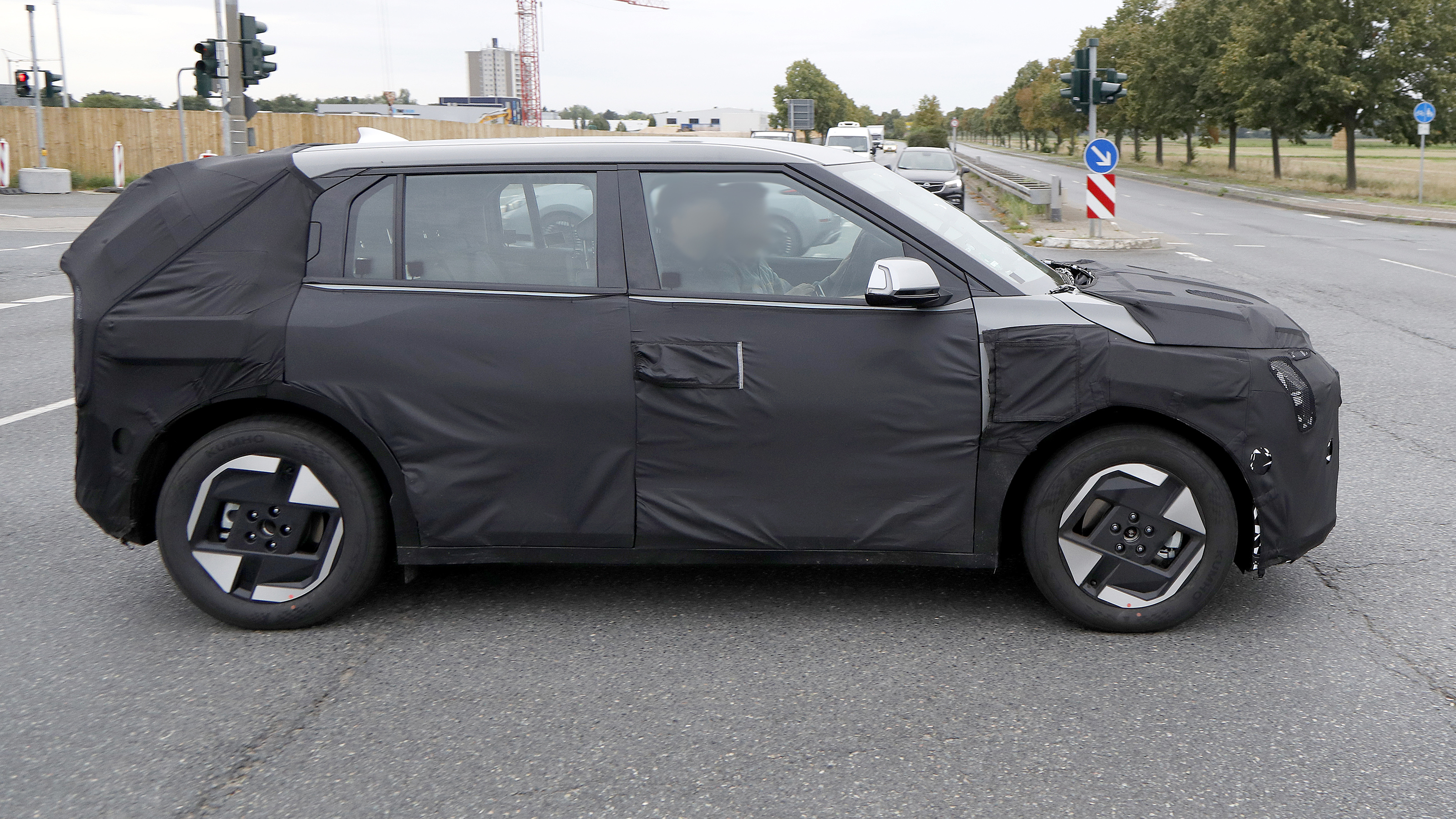 Kia EV4 spy shot
