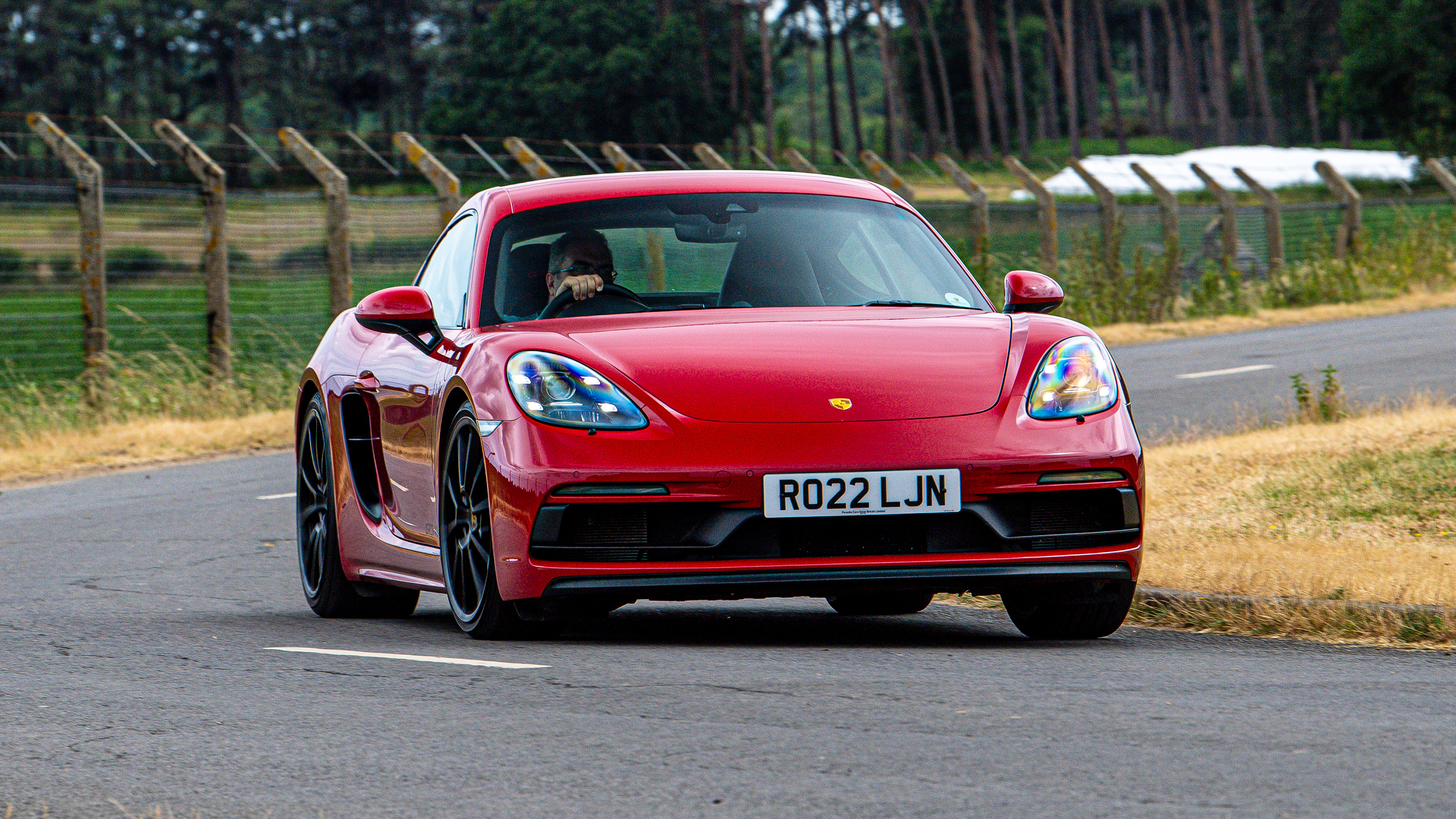 Porsche 718 Cayman front handling