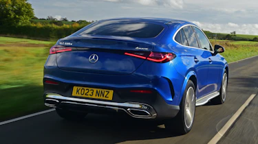 Mercedes GLC Coupe UK rear 3/4 tracking